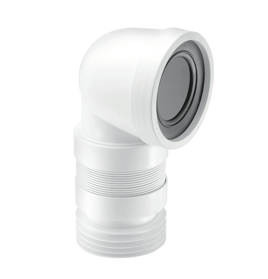 McAlpine 90° Flexible WC Connector WC-CON8F18
