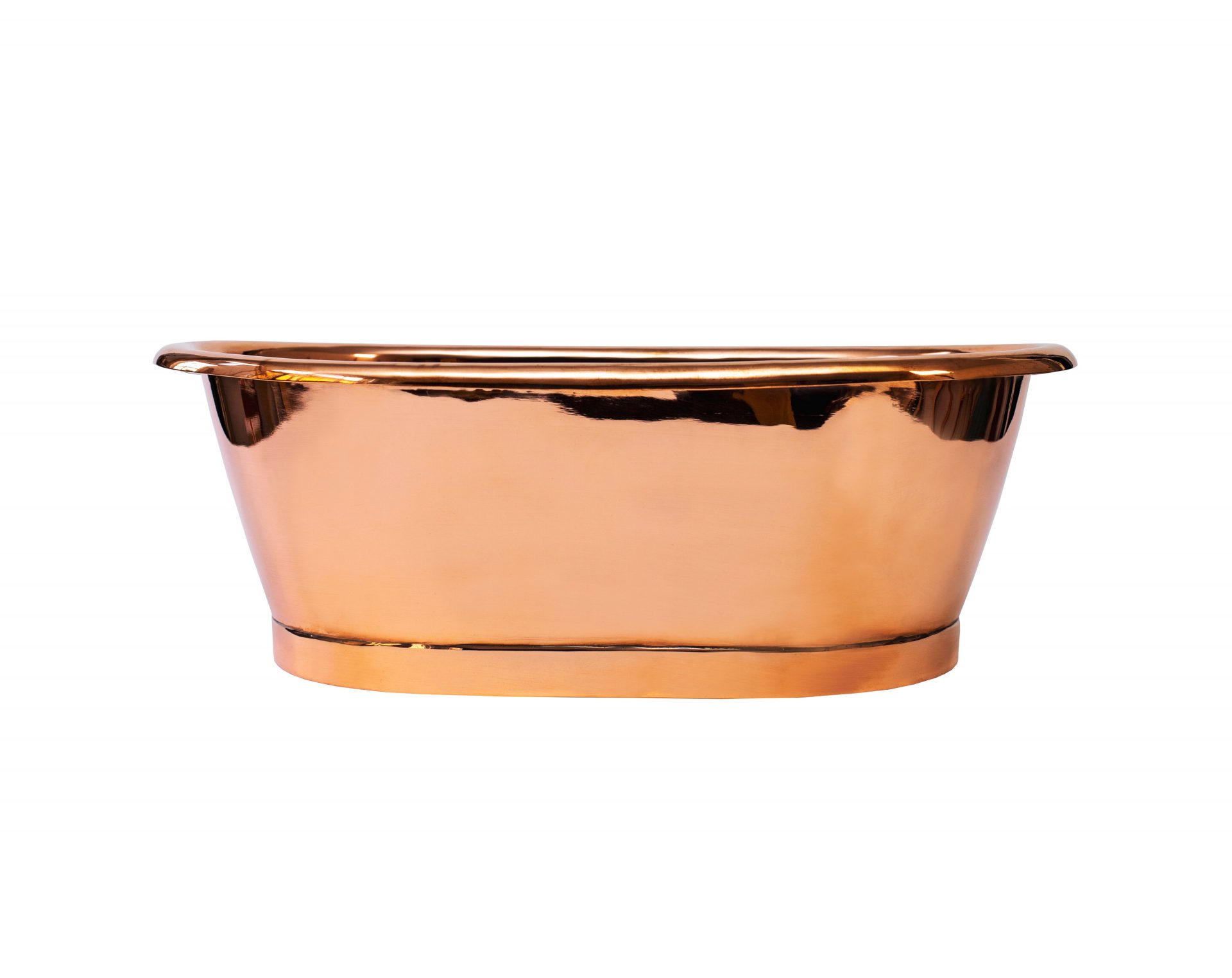 BC Designs Copper Basins Oval Countertop Basin with Copper Outer/Inner