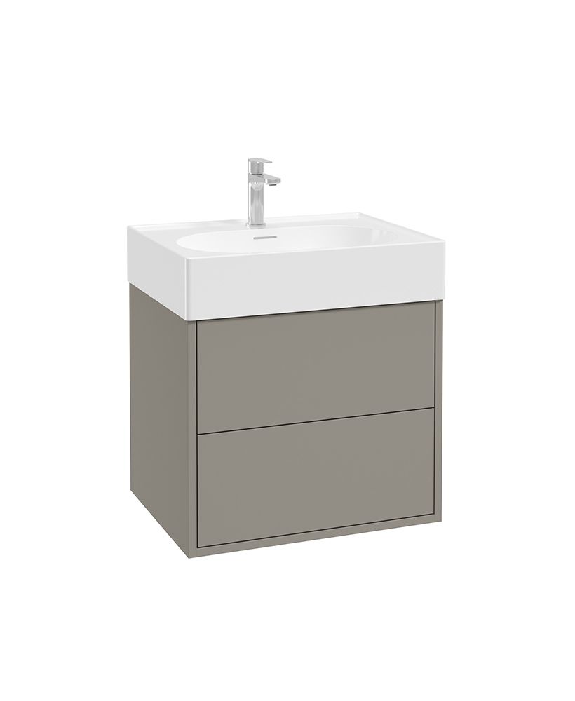 Sonas Living Pulse 600mm LED 2 Drawer Wall Hung Vanity Unit & Basin – City Stone