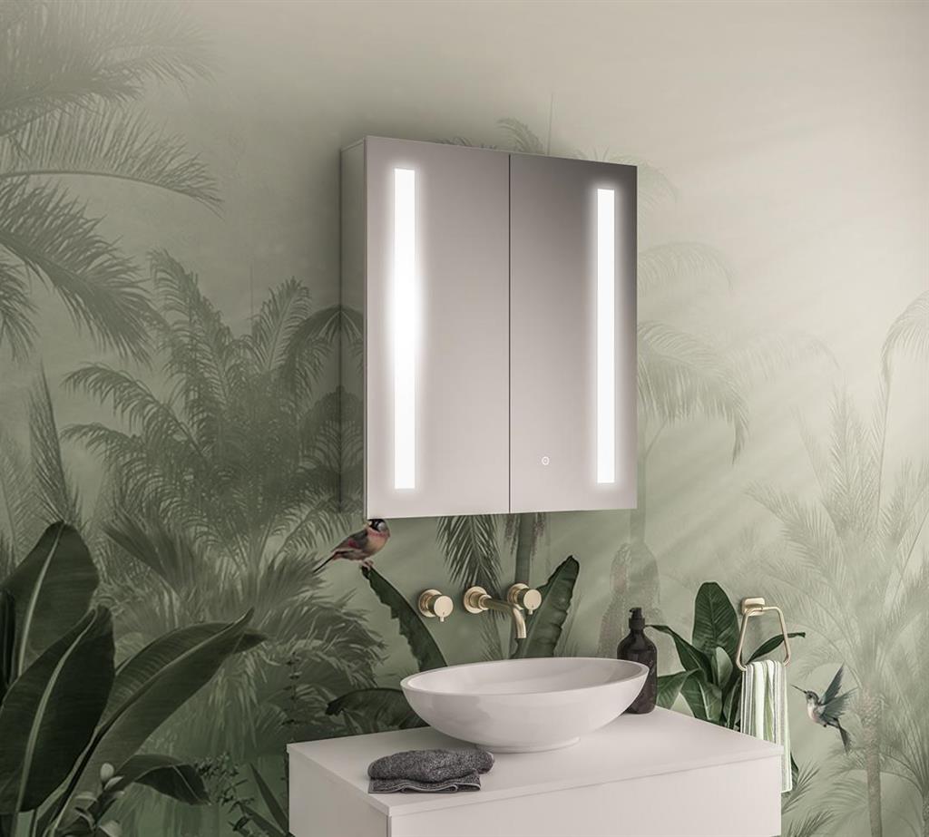 Eastbrook Castellano LED Mirror Cabinet – 800 x 700mm 2 door