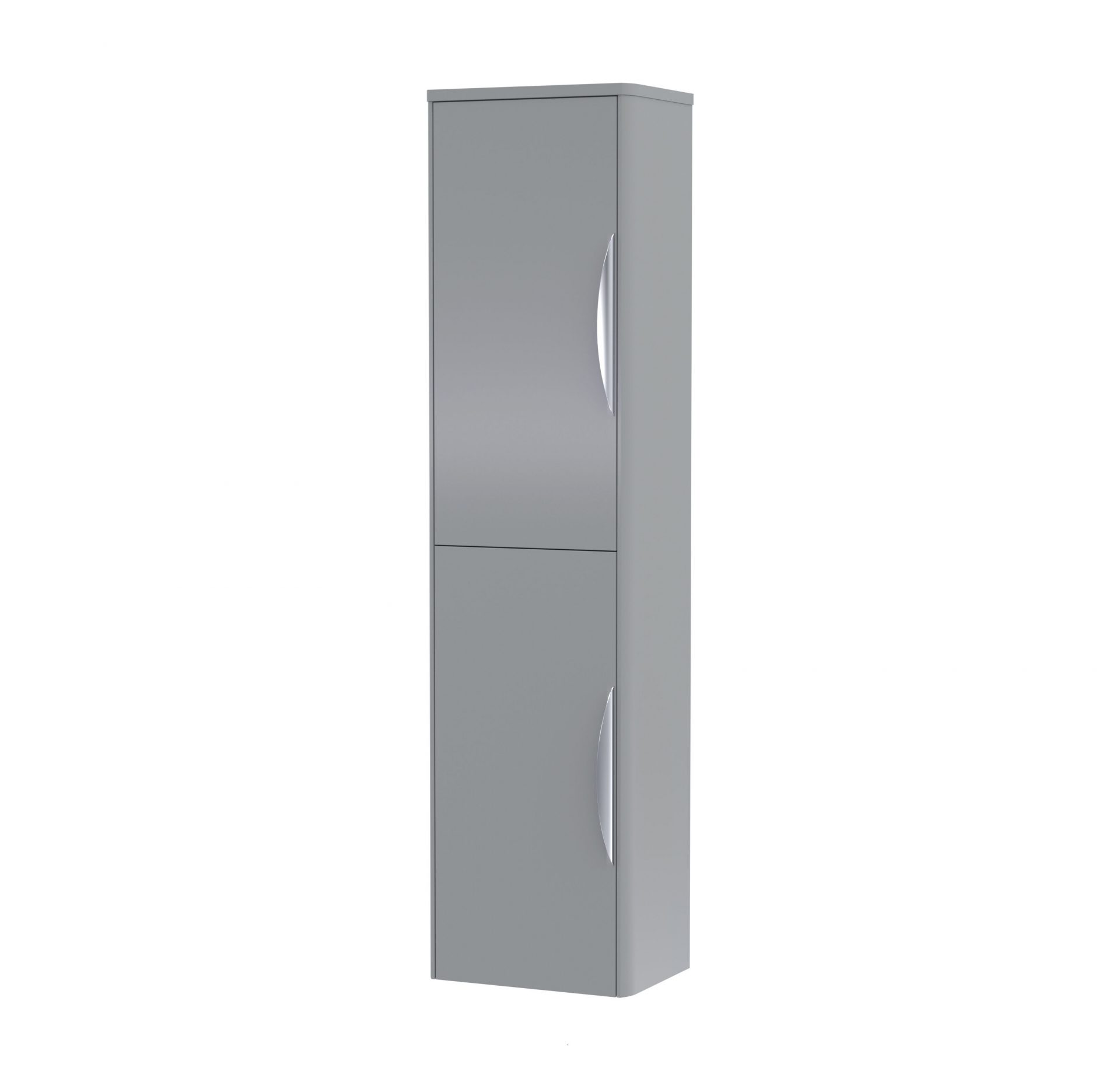 Nuie Parade 356mm 2 Door Wall Hung Tall Cabinet – Satin Grey