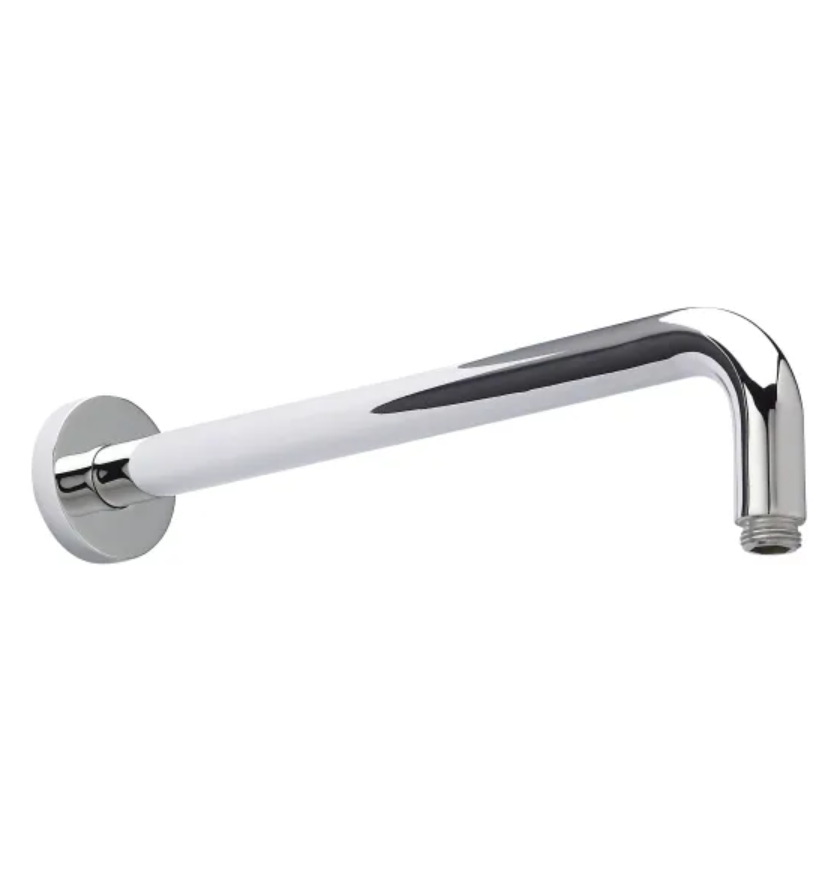 Nuie Lux Round Wall Mounted Shower Arm – Chrome