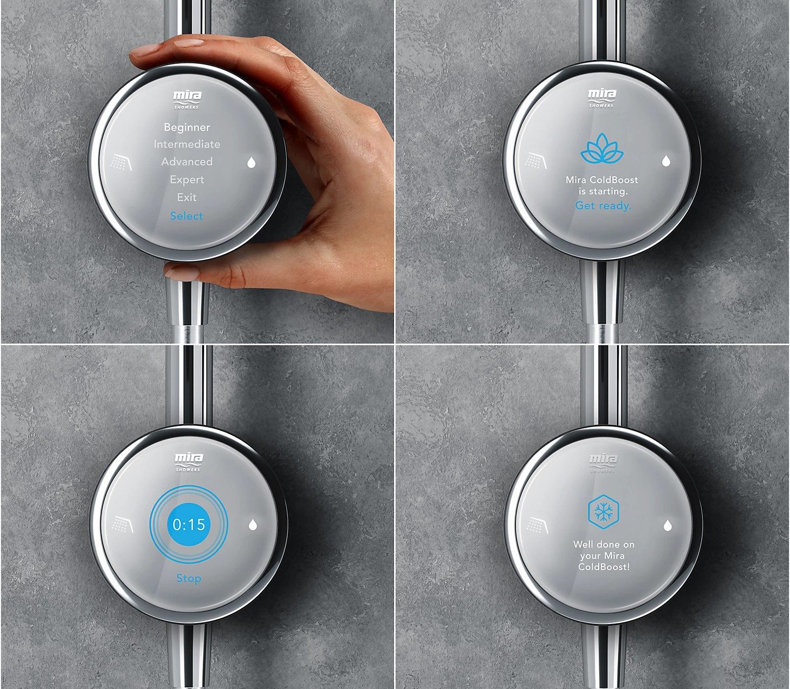 Mira Activate ColdBoost Single Ceiling-Fed High Pressure / Combi Boiler Digital Shower – Chrome