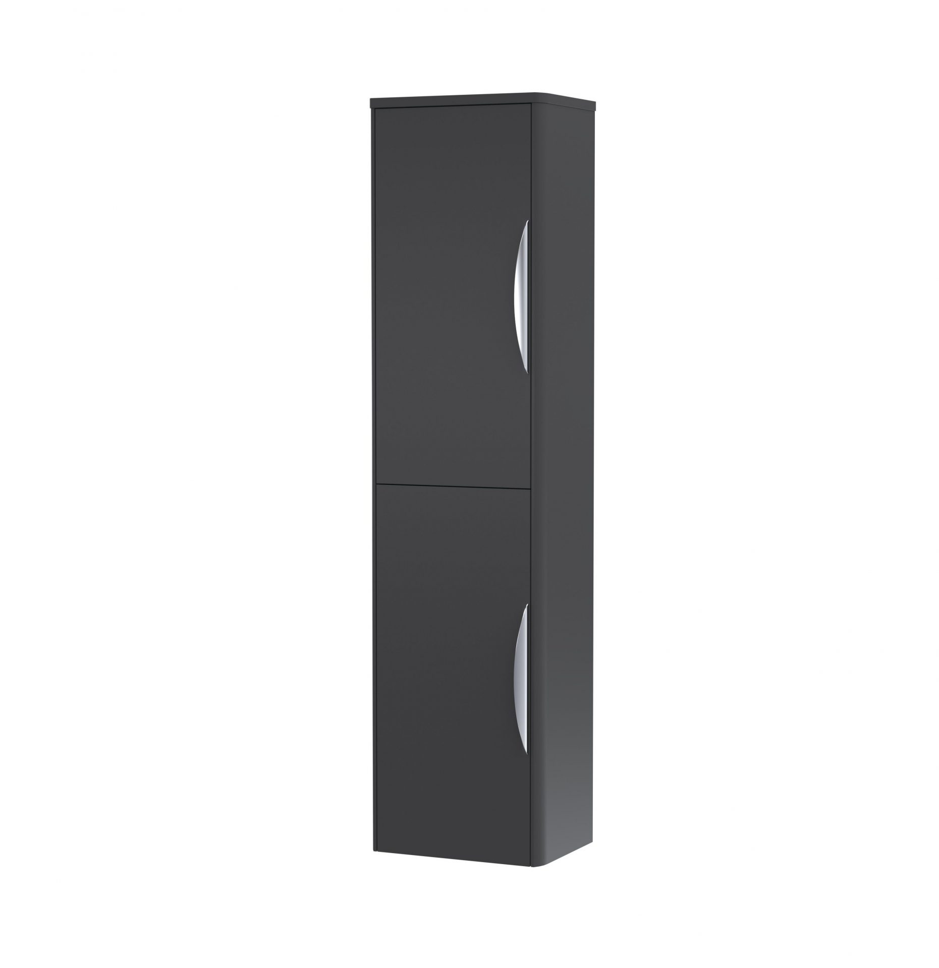 Nuie Parade 356mm 2 Door Wall Hung Tall Cabinet – Soft Black