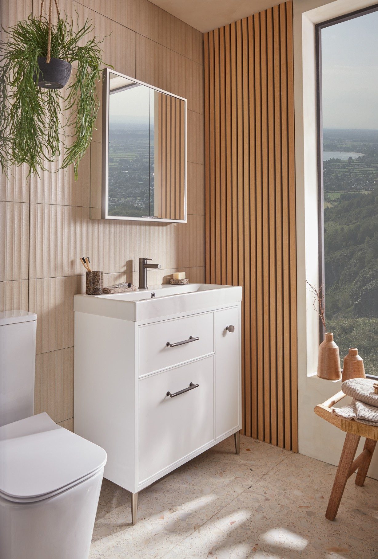 Tavistock Arlington 800mm Freestanding/Wall Hung Vanity Unit & Basin – Matt White