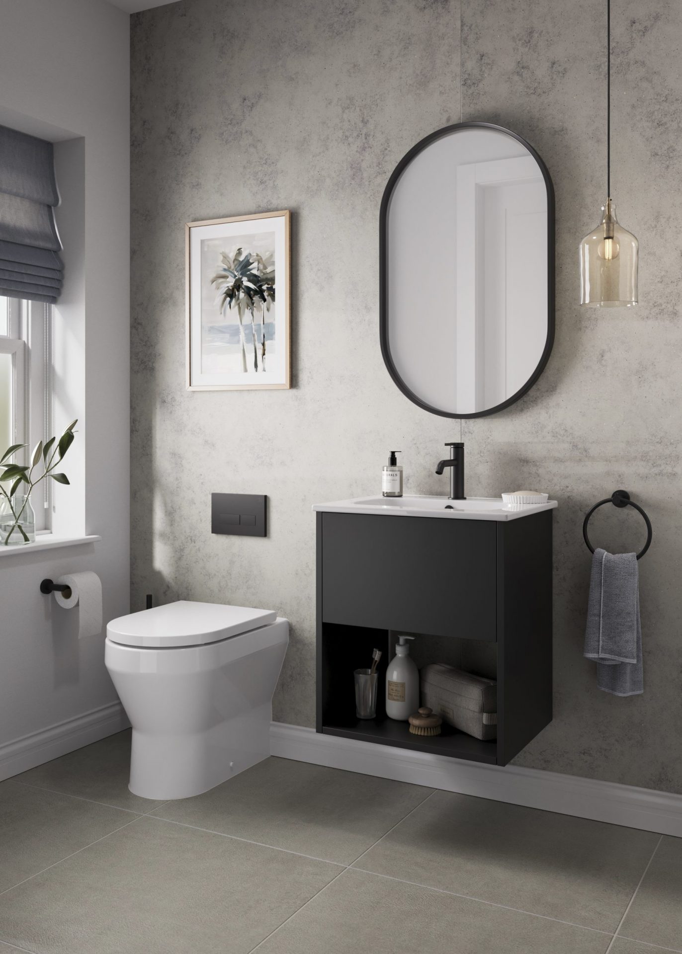Showerwall Impression Collection Wall Panel – Quartz Grey
