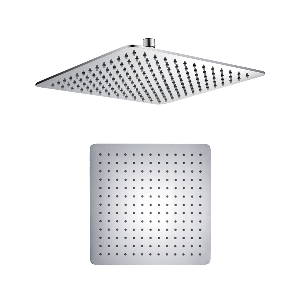 Shower Bundle – Concealed Valve, Rectangular Shower Head, Square Shower Arm & Body Jets – Chrome