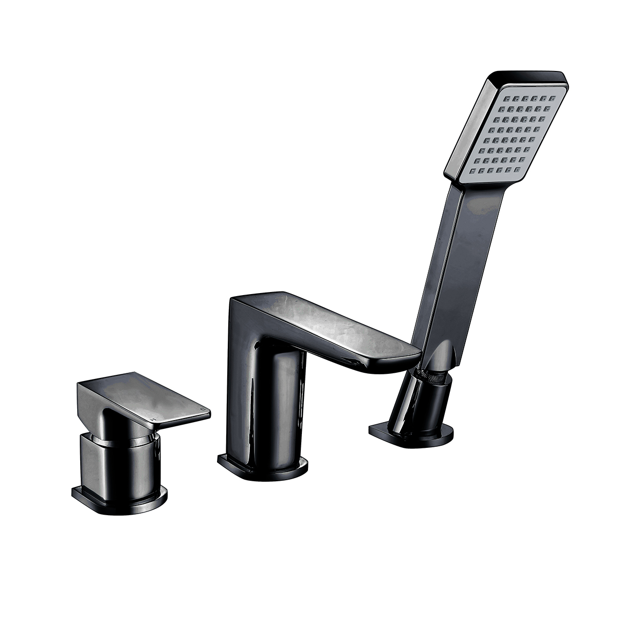 Scudo Muro 3 Hole Bath Mixer – Matt Black