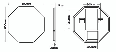 Sycamore Octaris Tunable LED Mirror