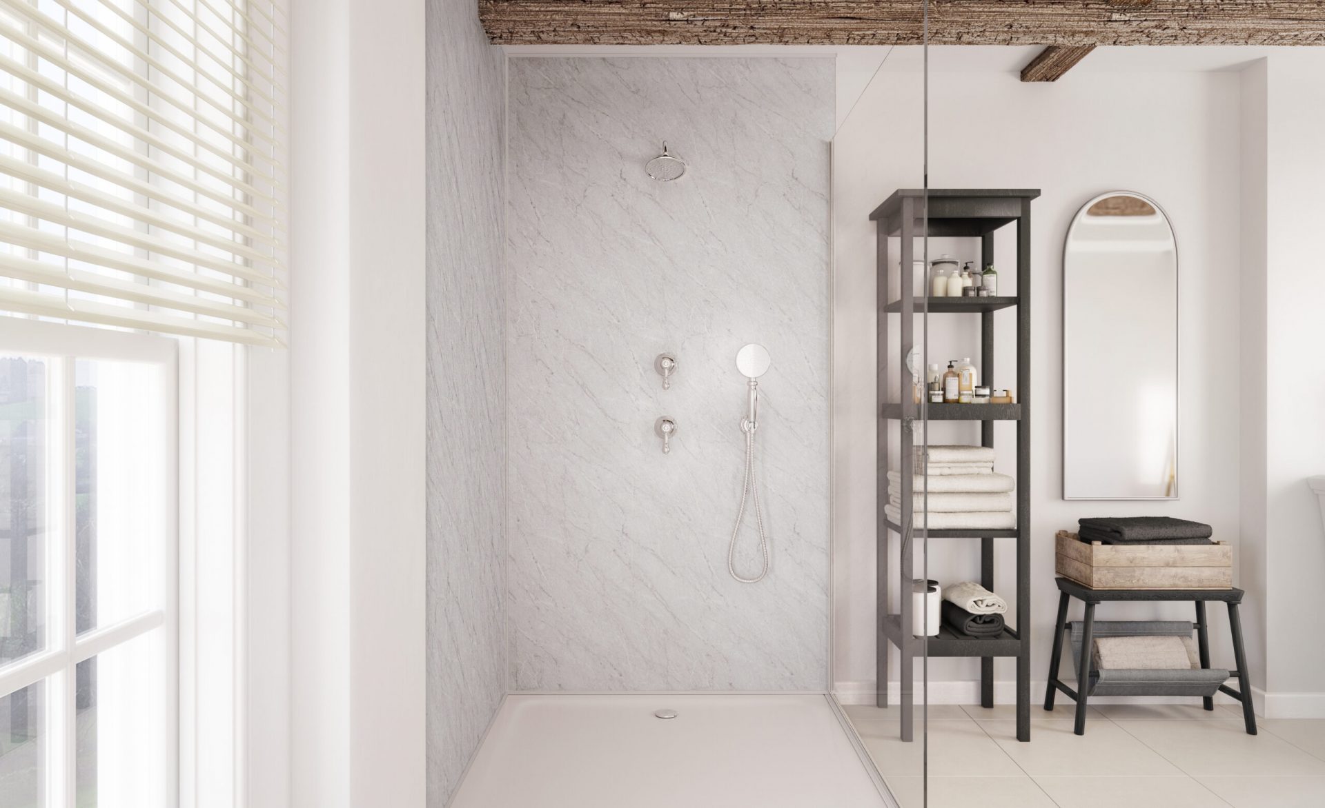Showerwall Impression Collection Wall Panel – Apollo Marble
