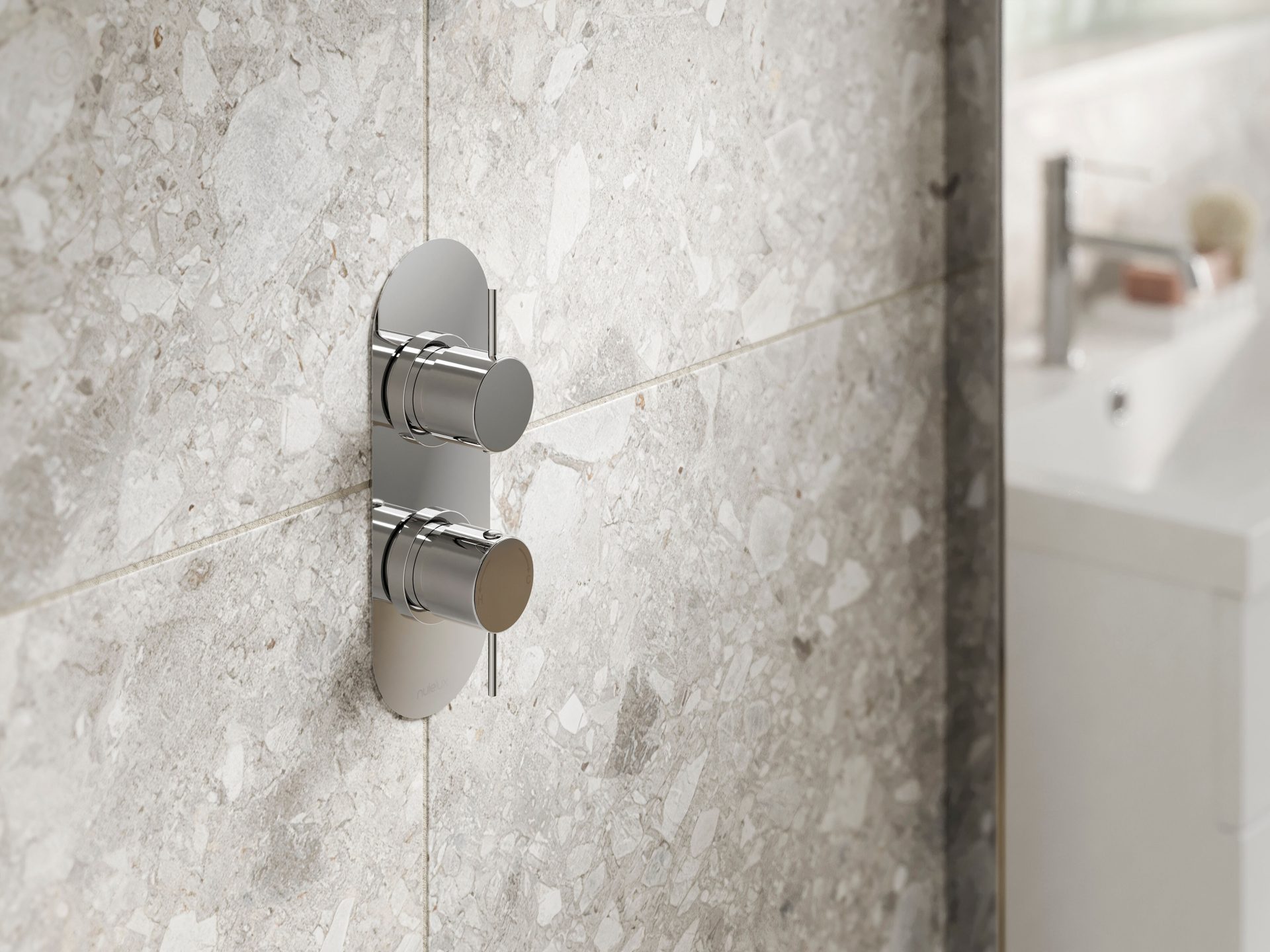 Nuie Lux Riven Single Outlet Thermostatic Shower Valve – Chrome