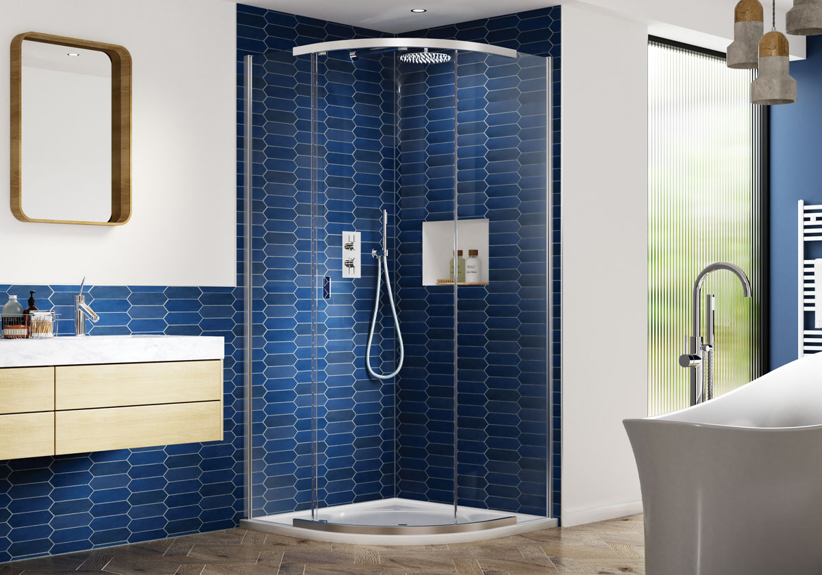 Kudos Pinnacle8 Quadrant Shower Enclosure – Chrome