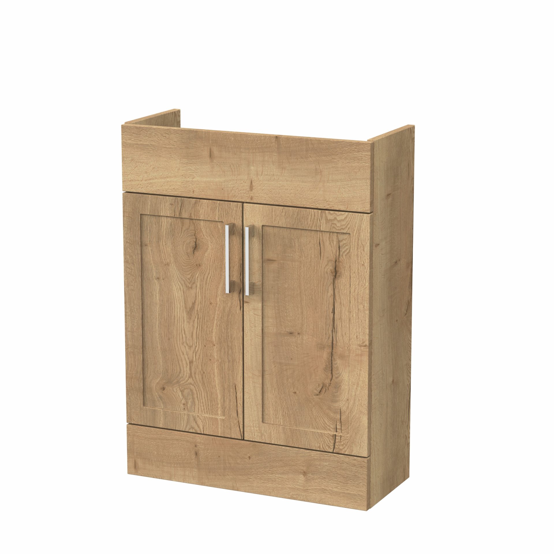 Nuie Lux Fable 600mm 2 Door Slim Floorstanding Unit – Autumn Oak