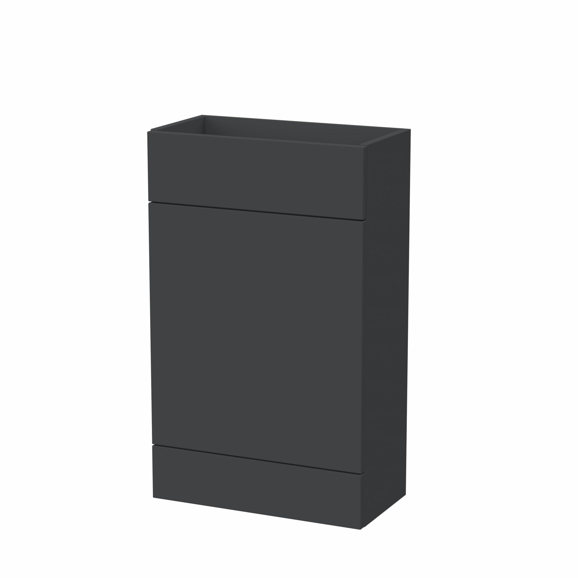 Nuie Lux Krest 500mm Slim Floorstanding WC Unit – Soft Black