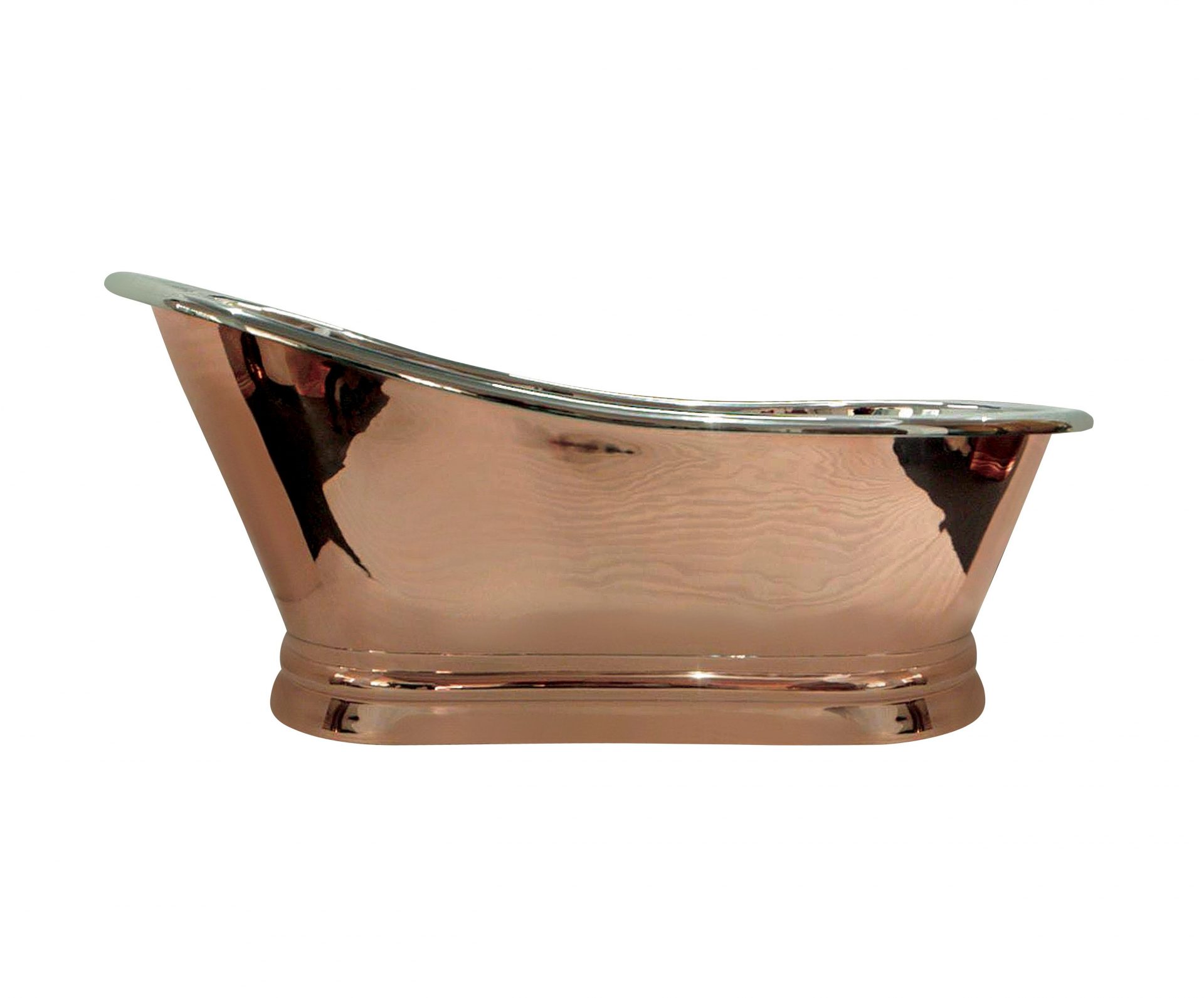 BC Designs Slipper 1700mm Copper Nickel Freestanding Bath