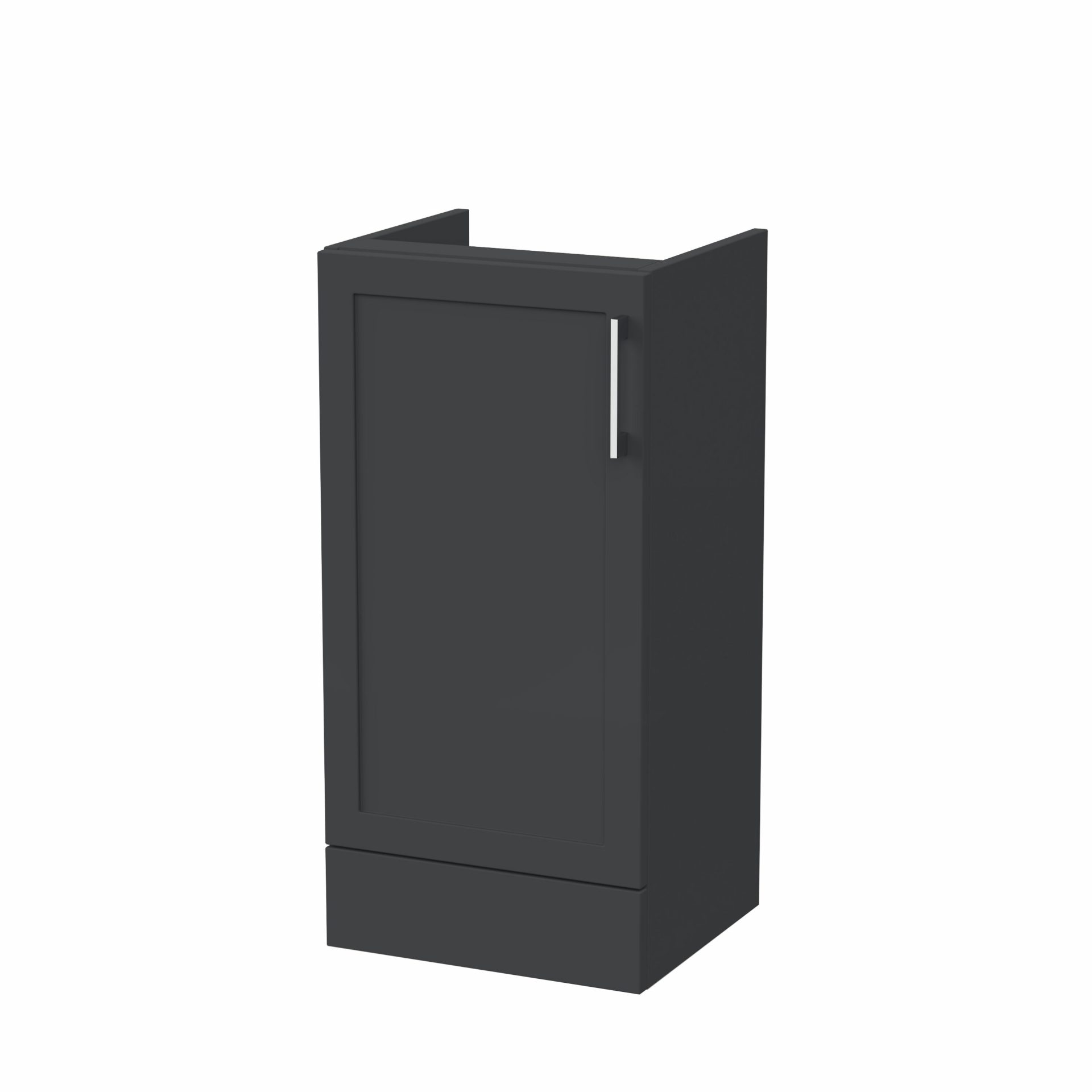 Nuie Lux Fable 400mm 1 Door Standard Floorstanding Base Unit – Soft Black