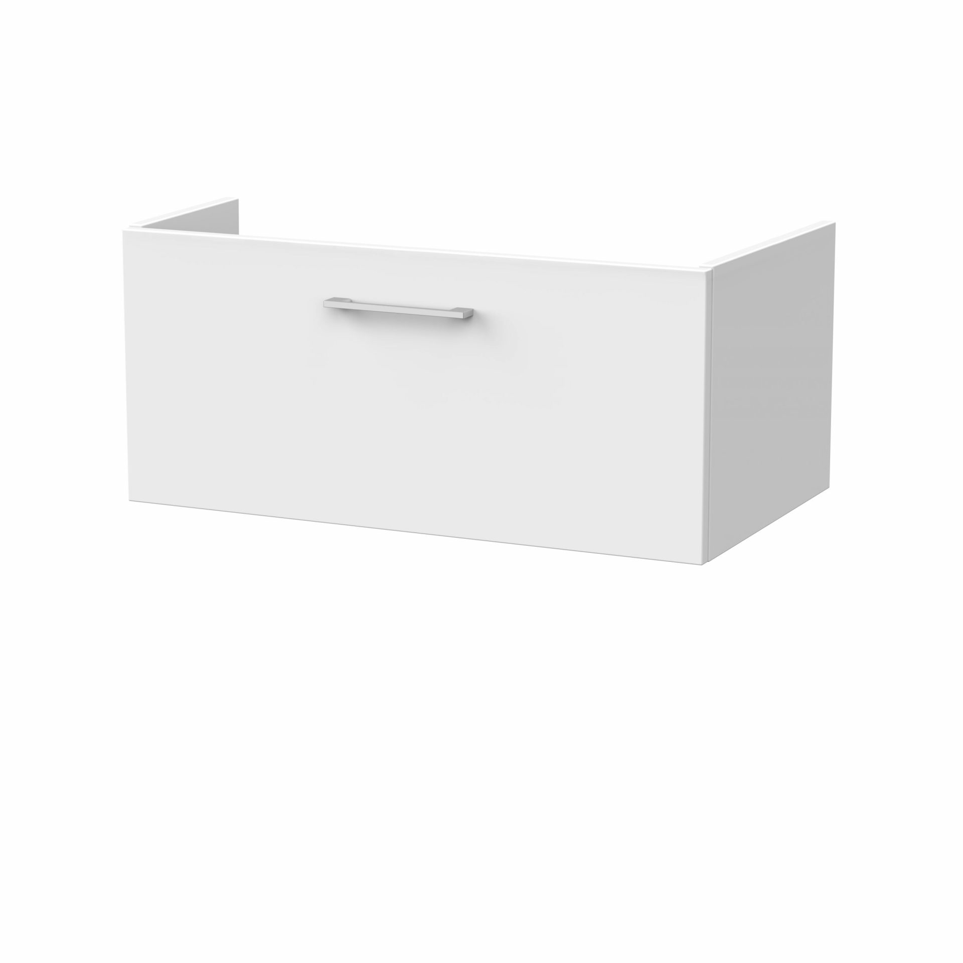 Nuie Lux Kivo 800mm 1 Drawer Wall Hung Vanity Unit – Matt White