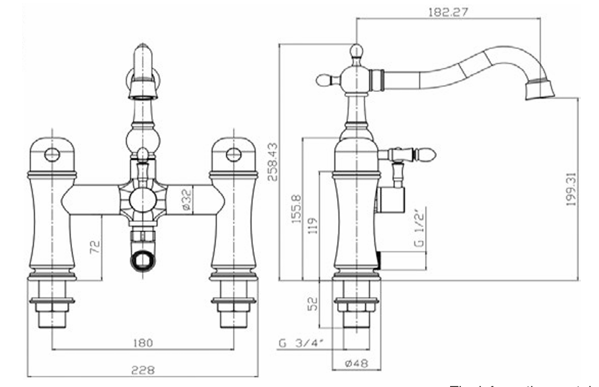 Gosford Bath Shower Mixer & Kit Chrome Get My Taps