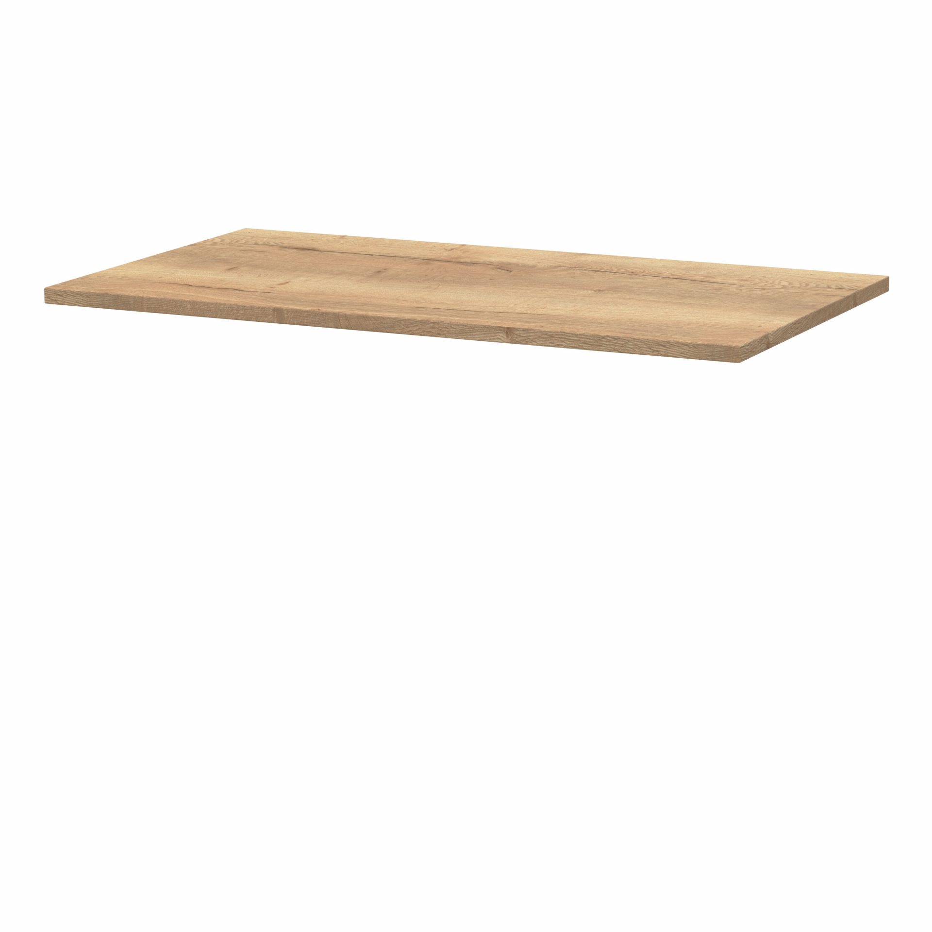 Nuie Lux Loftwood 800mm 1 Drawer Wall Hung Vanity Unit – Autumn Oak