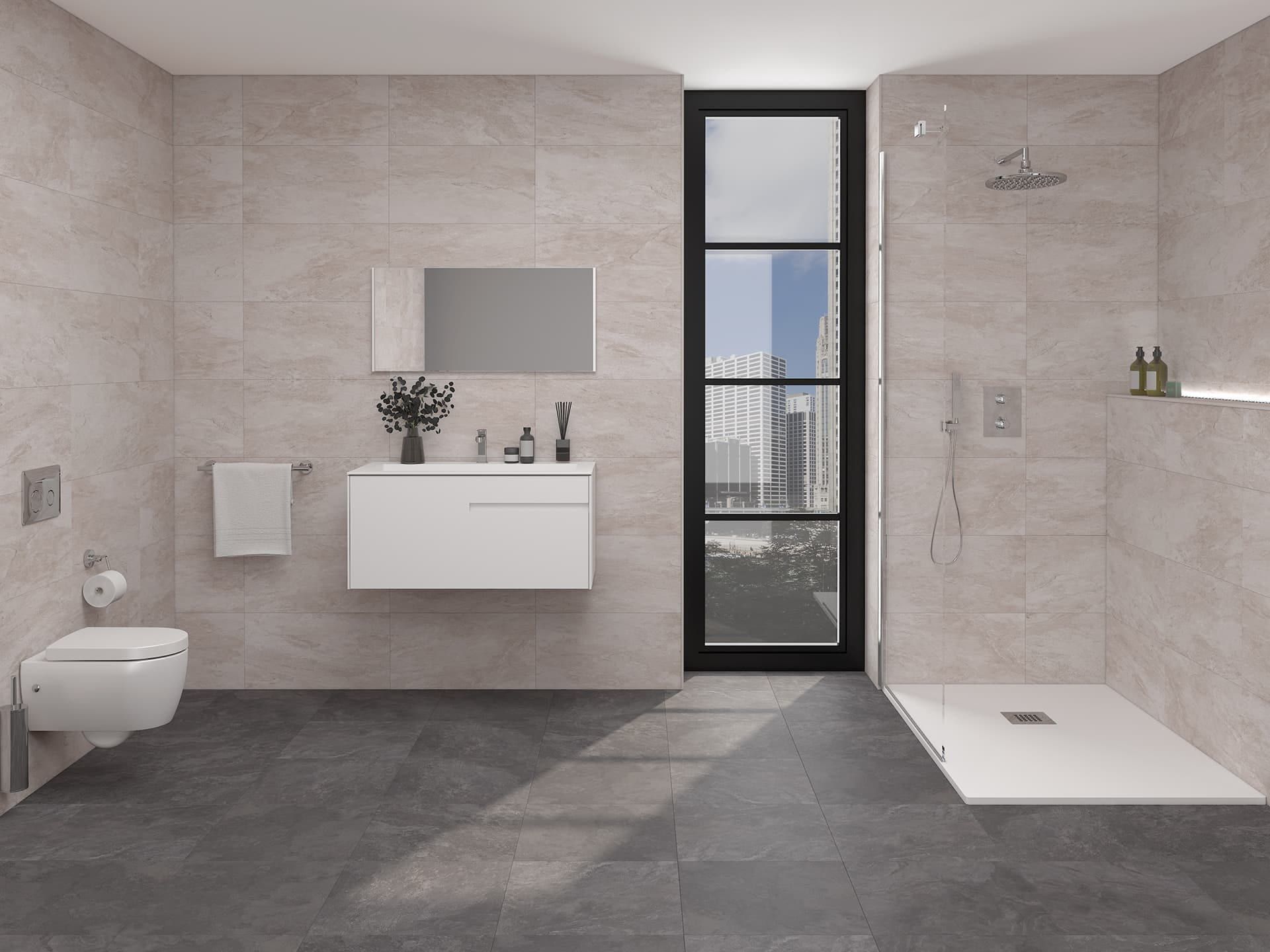 Porcelanosa Image Dark Tile 44.3×44.3