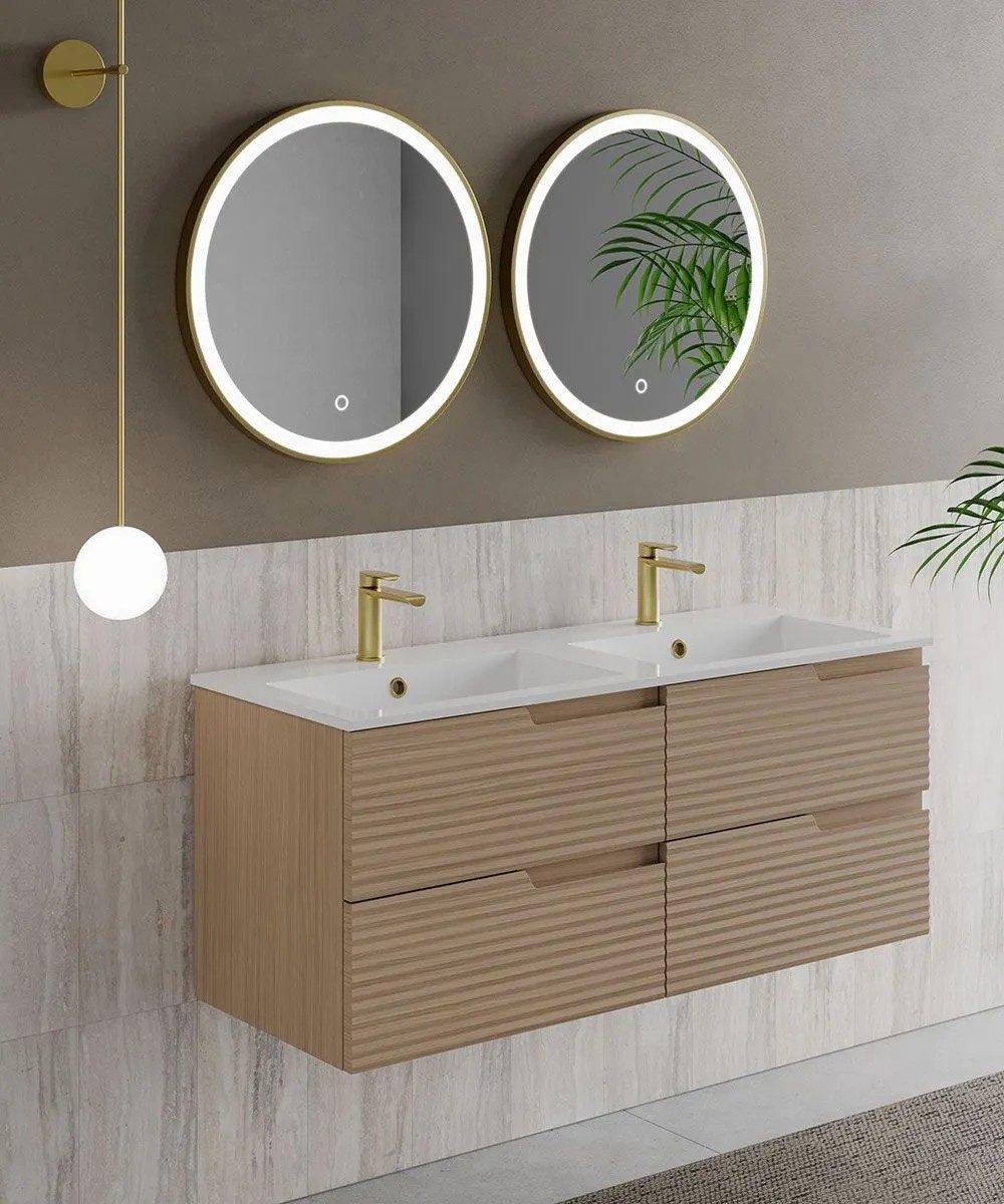 Qualitex Civetta 1200mm 4 Drawer Wall Hung Unit & Basin – All Colours