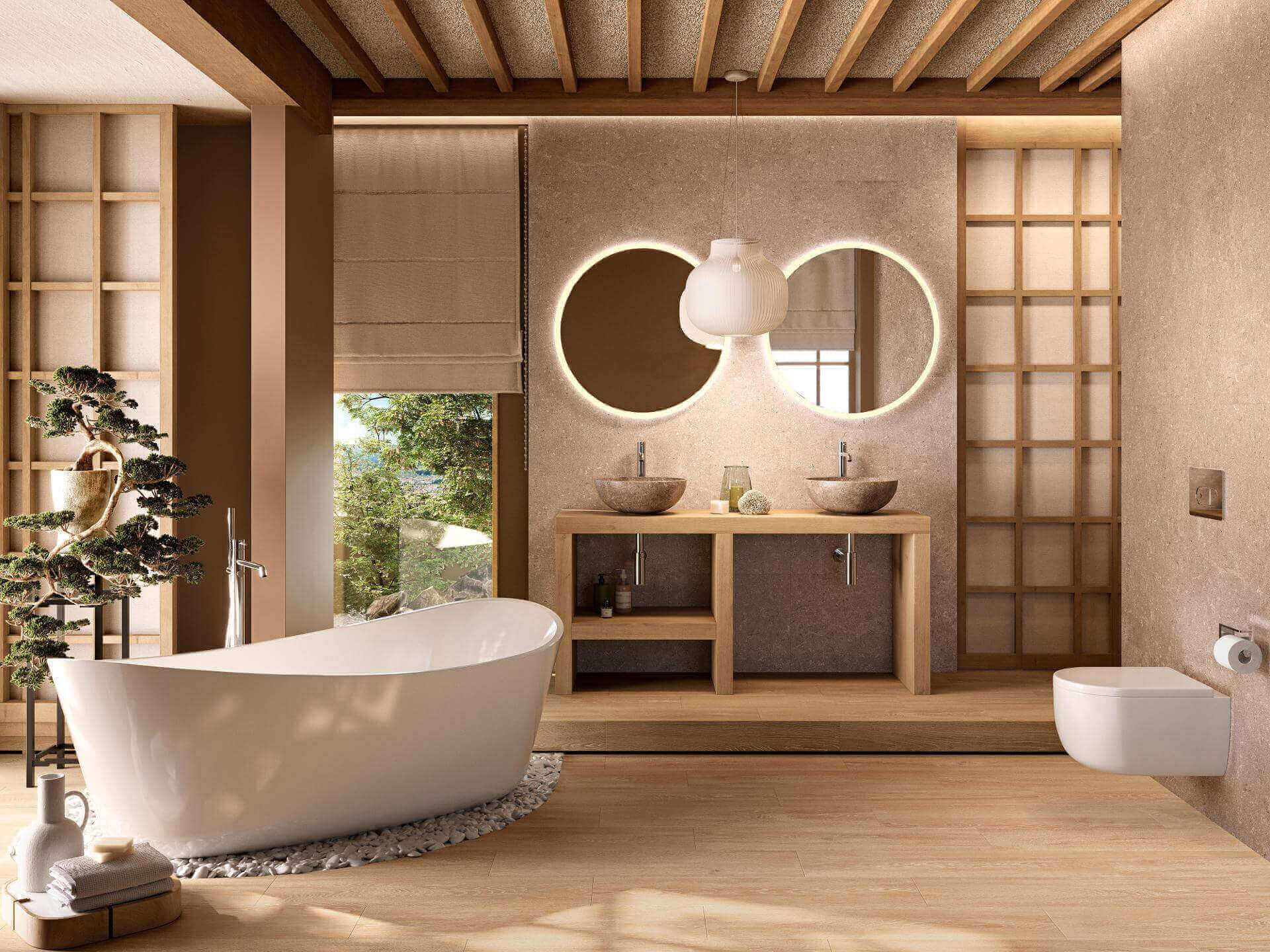 Porcelanosa Noken Lounge Fluid Bathtub 170x80cm – White Gloss