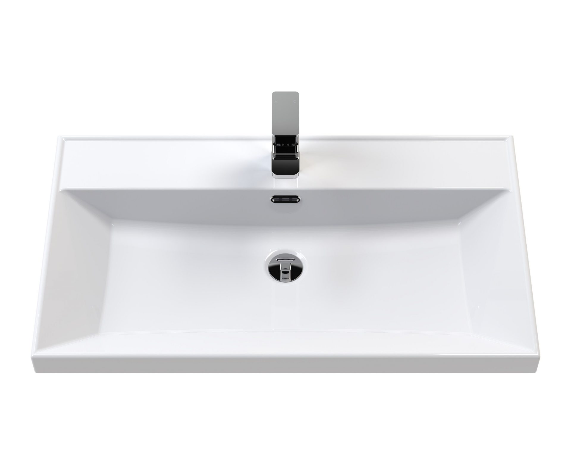 Nuie Lux Loftwood 800mm 1 Drawer Wall Hung Vanity Unit – Autumn Oak