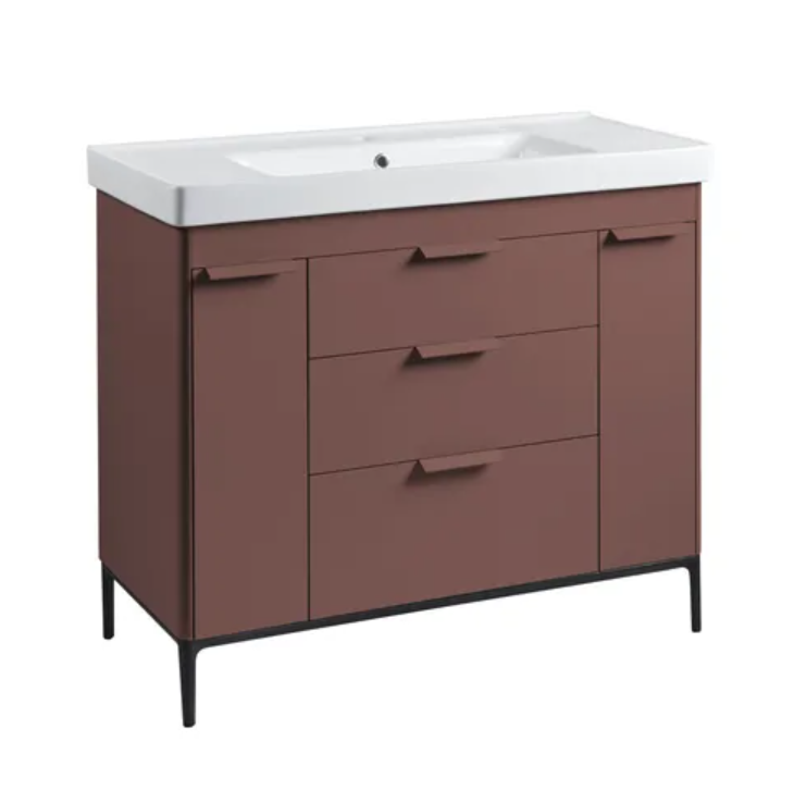 Roper Rhodes Fairmont 1000mm Freestanding Vanity Unit & Basin – Terra