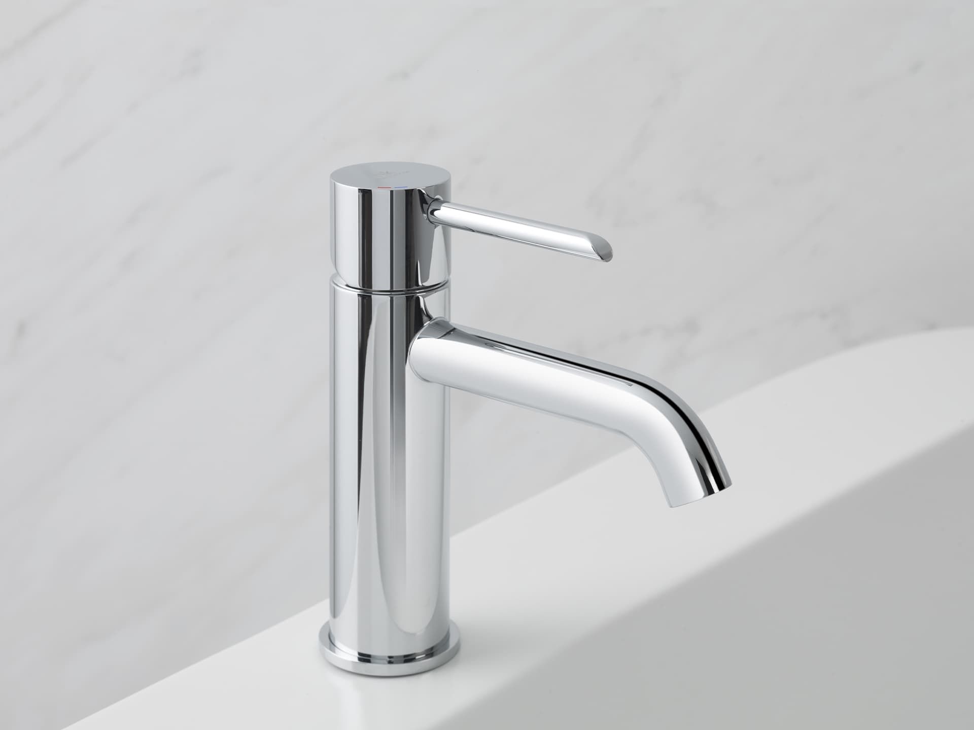 Porcelanosa Noken Round Single Lever Basin Mixer – Chrome
