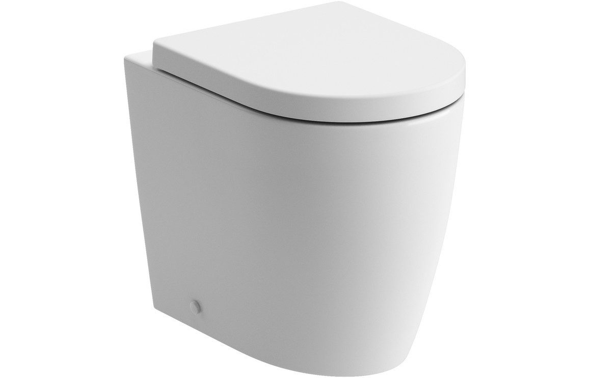 MyBathrooms Opus Swirlux Short Projection Back To Wall WC & Soft Close Seat