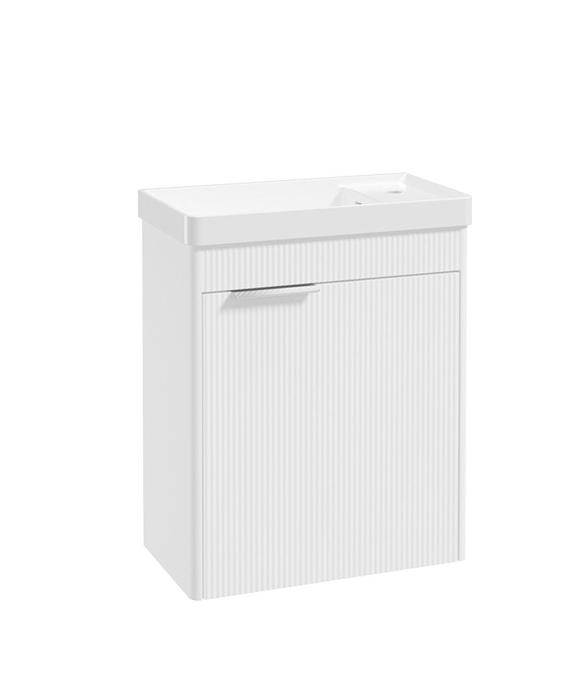 Sonas Reed Cloakroom 550mm 1 Door Wall Hung Unit & Basin – Lakeshore Lily