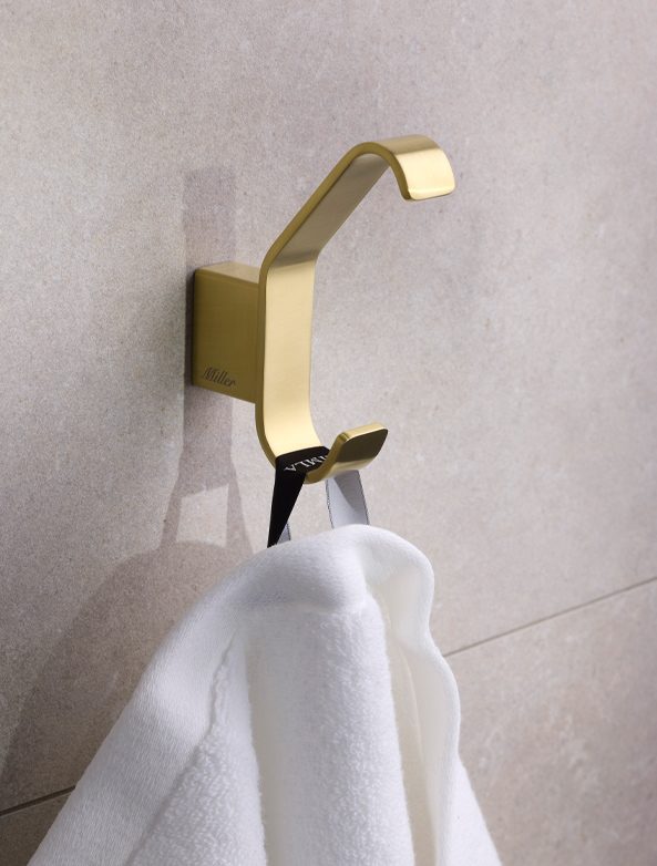 Miller Orlando Robe Hook – Brushed Brass