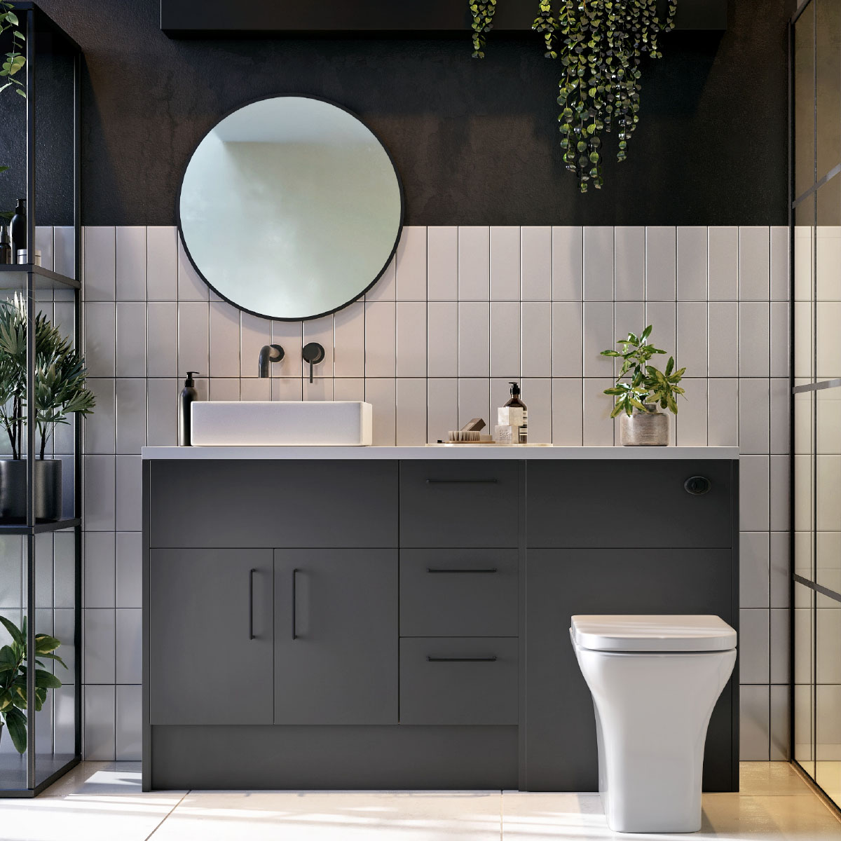 Scudo Macie 600mm LED Mirror – Matt Black