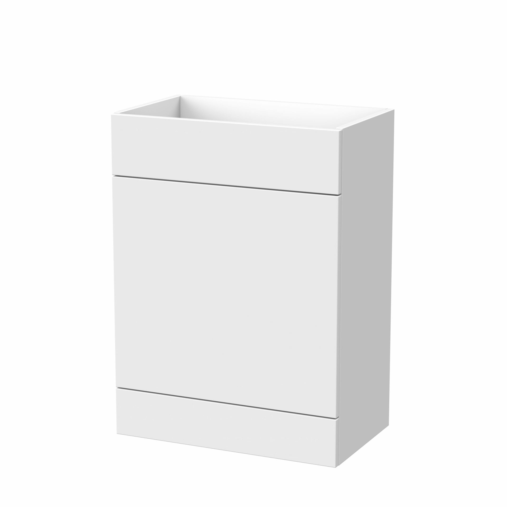 Nuie Lux Krest 600mm Standard Floorstanding WC Unit – Matt White