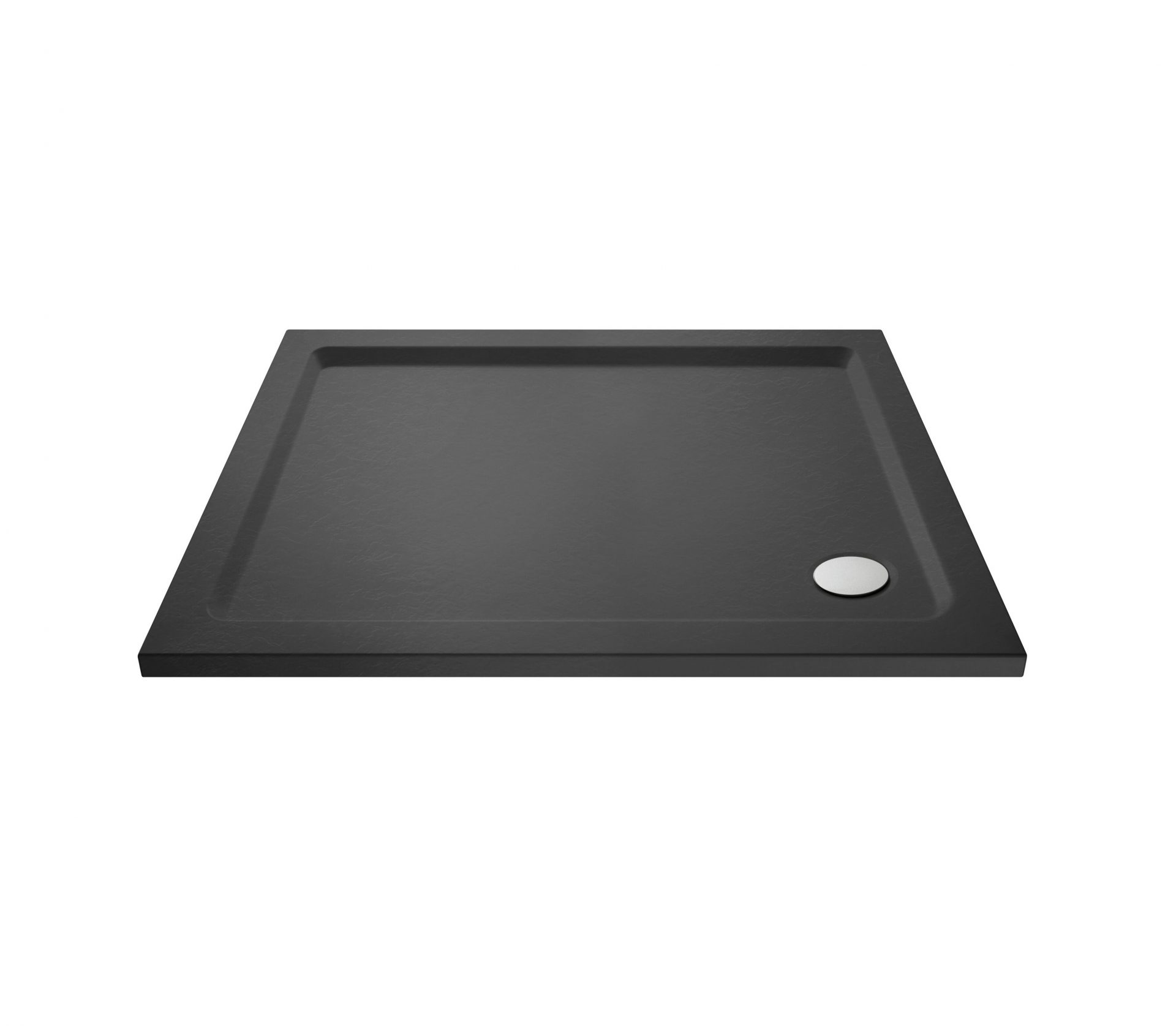Nuie 40mm Slimline Rectangular Shower Tray – Grey Slate