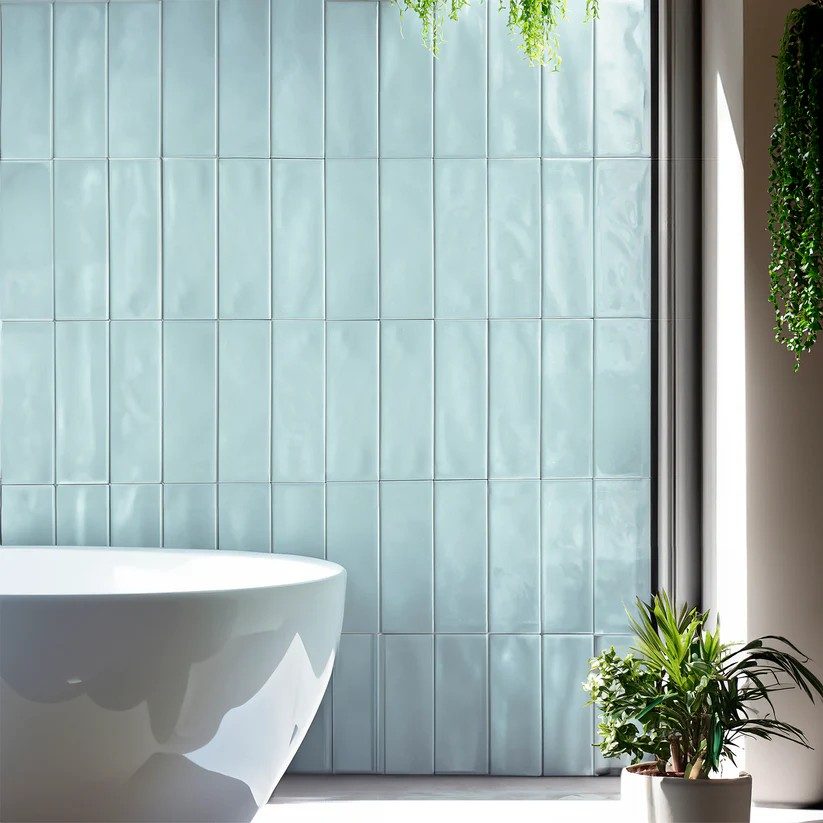 Bumpy Ash Blue Gloss 100x300mm