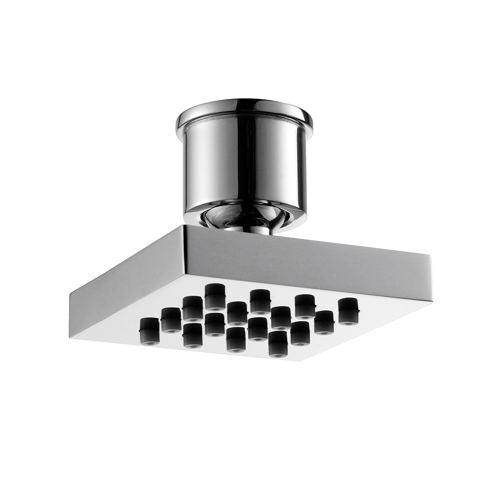 Shower Bundle – Concealed Valve, Rectangular Shower Head, Square Shower Arm & Body Jets – Chrome