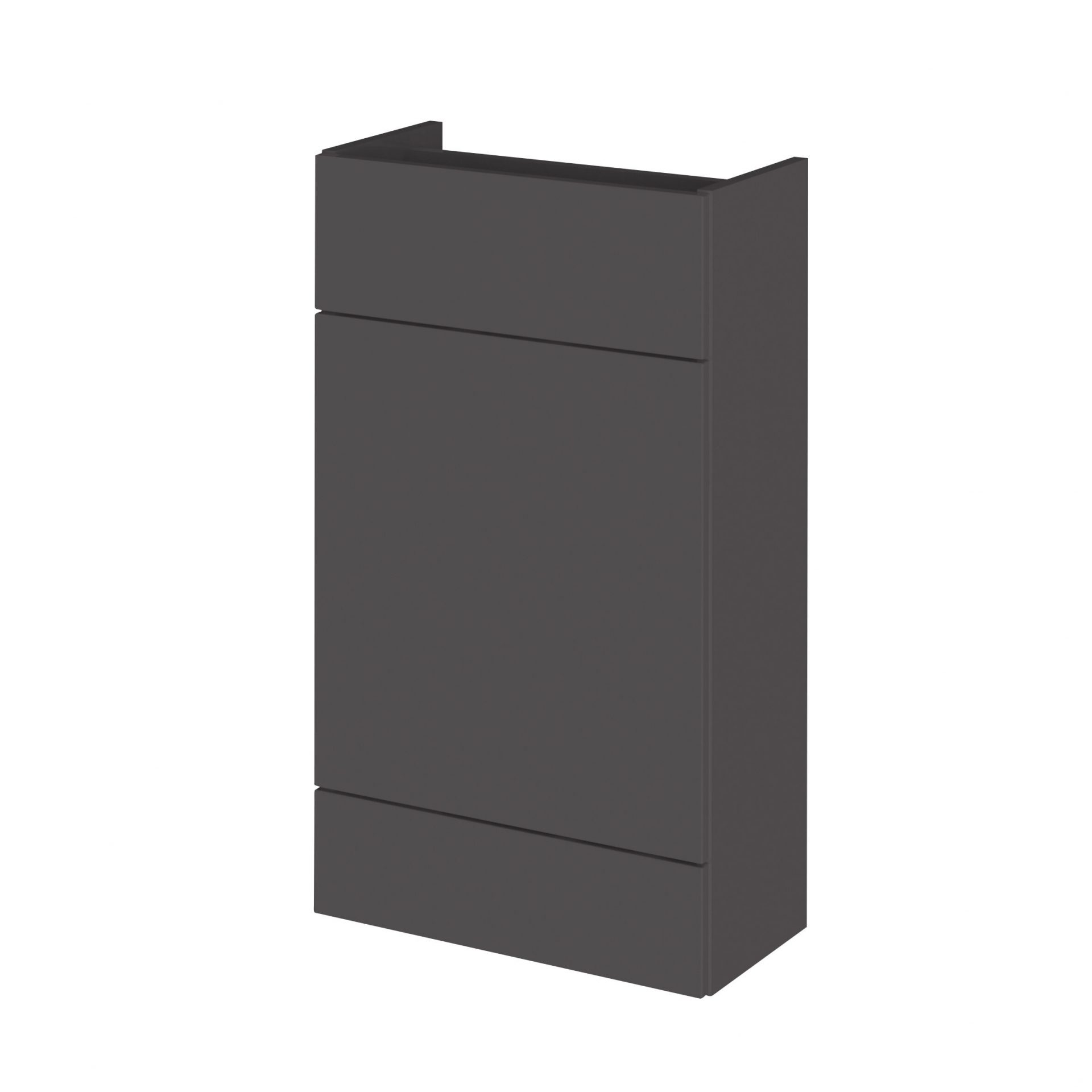 Hudson Reed Fusion Slimline 500mm Floor Standing WC Unit – Gloss Grey