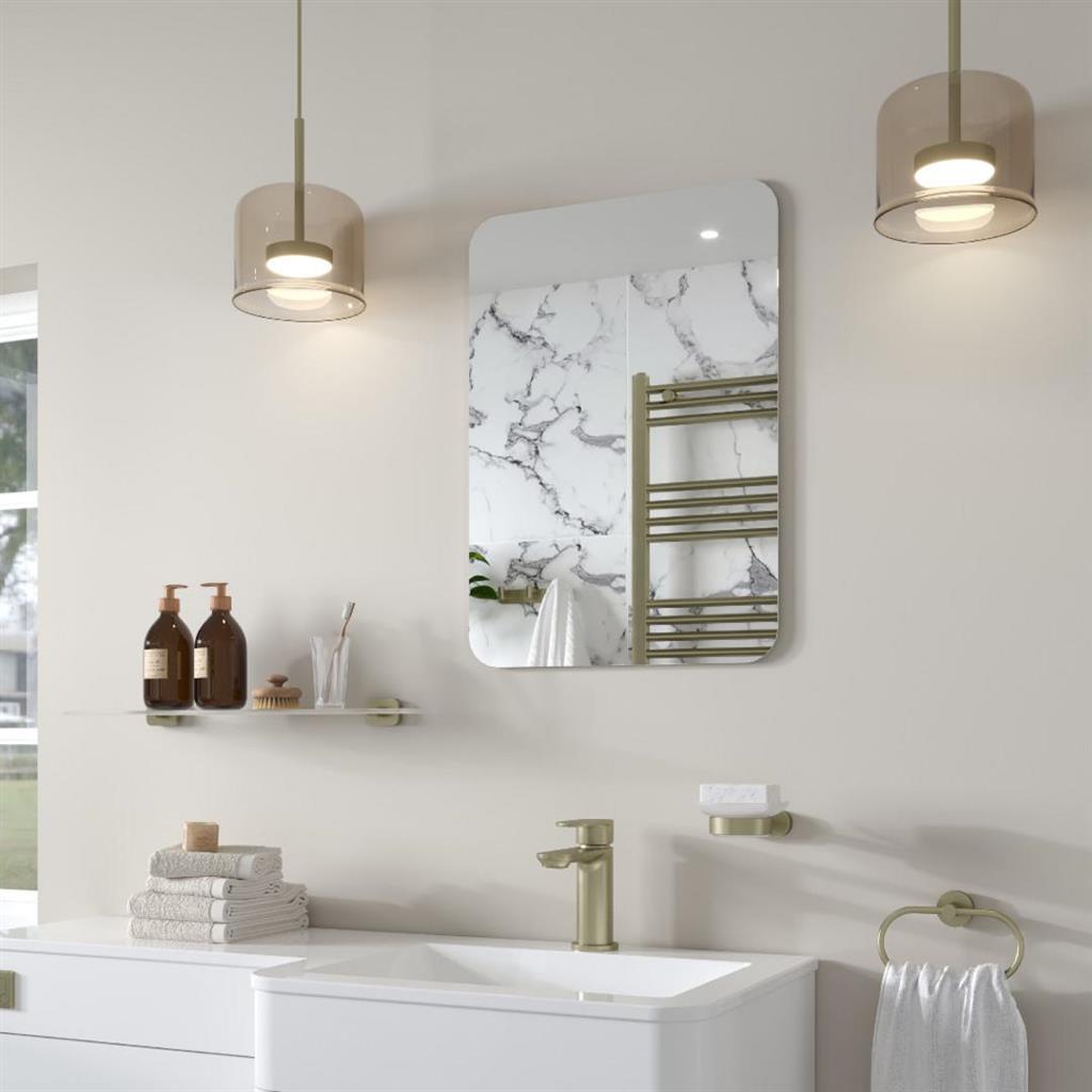 Eastbrook Verzino 700x500mm Square Plain Mirror