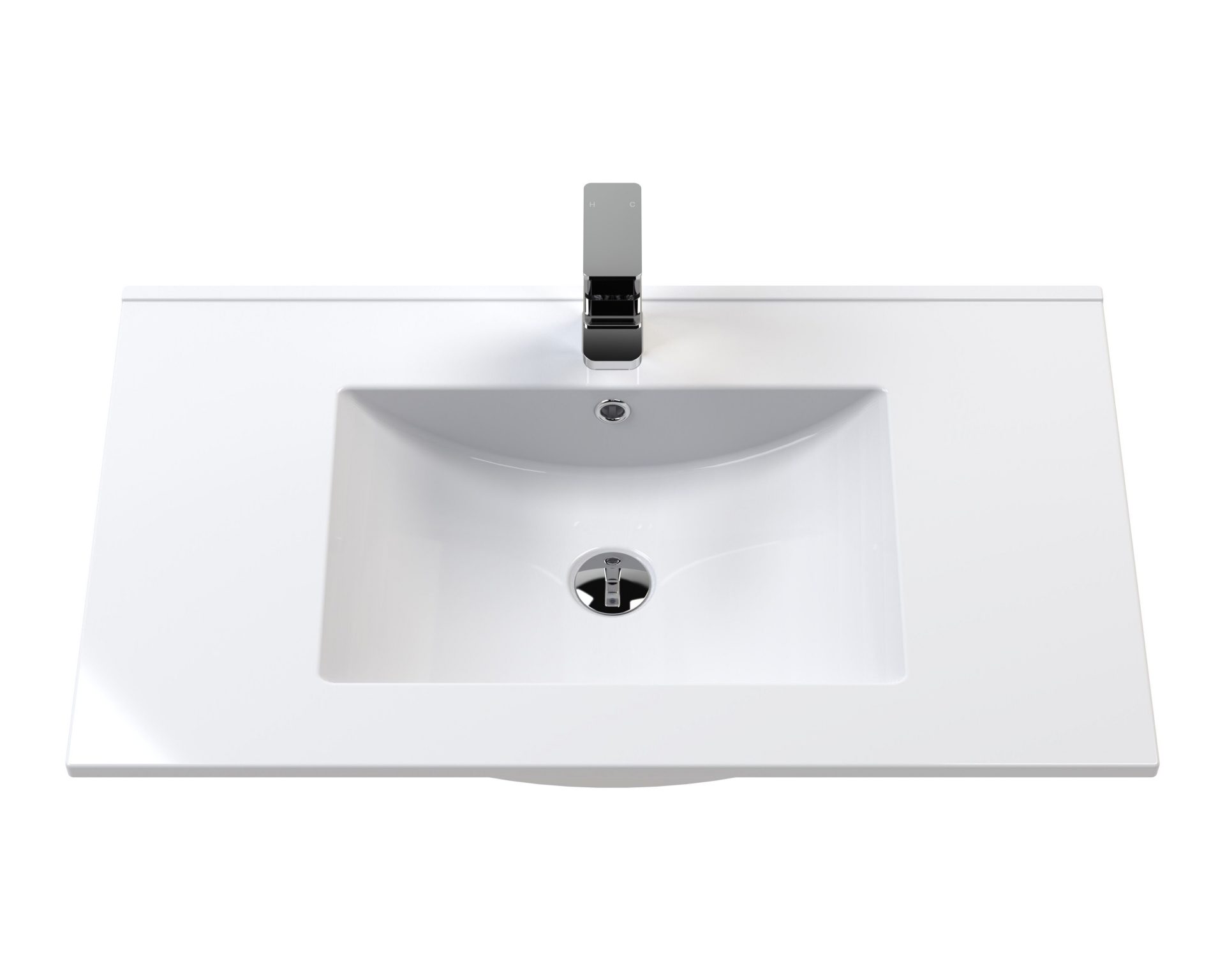 Nuie Lux Loftwood 800mm 1 Drawer Wall Hung Vanity Unit – Autumn Oak