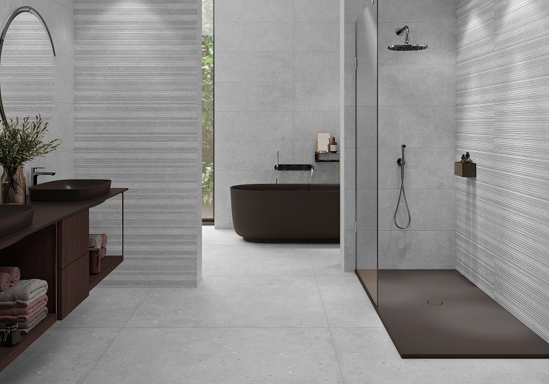 Glamstone Grey Light Decor Matt 900x333mm