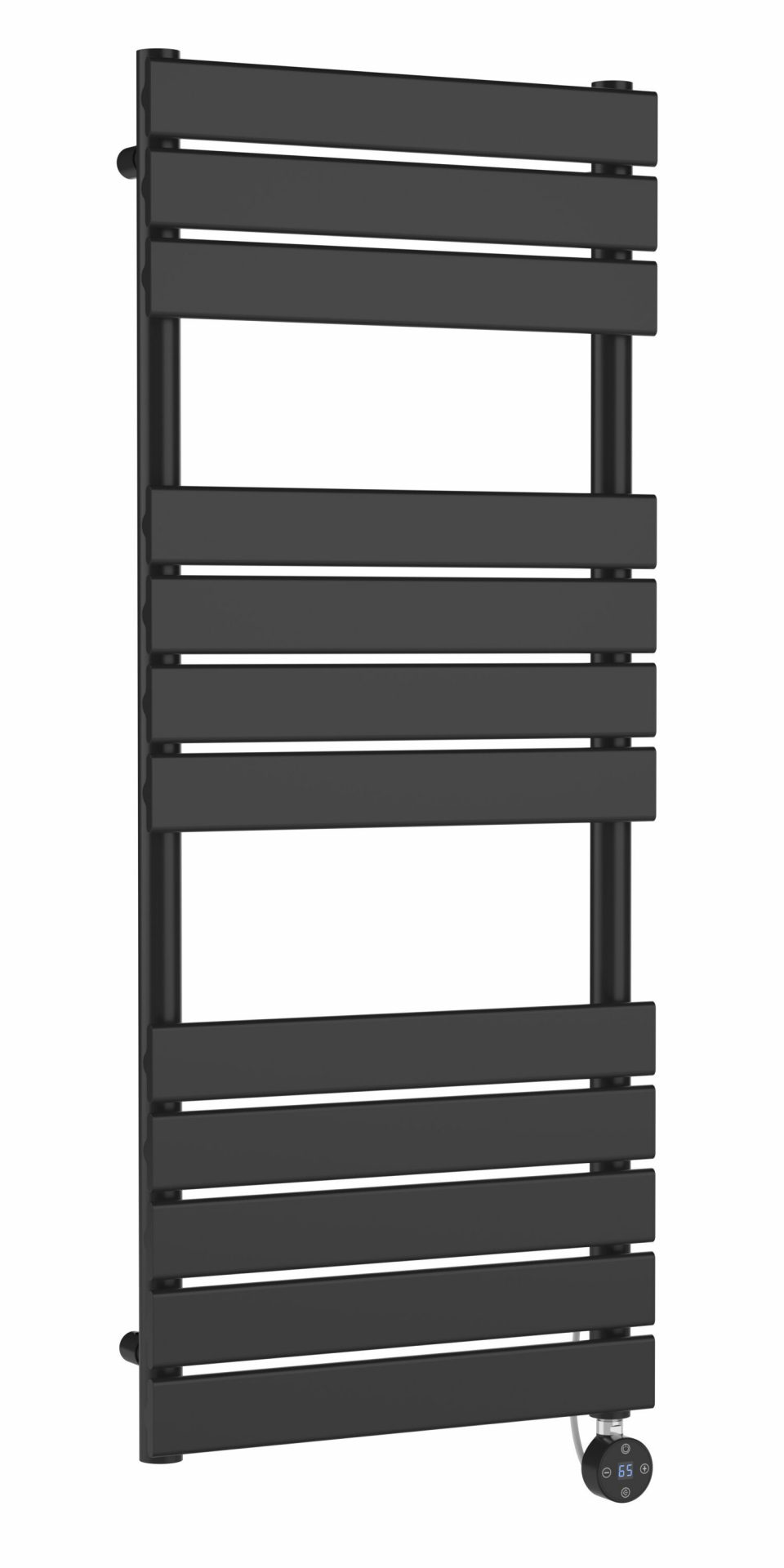 Nuie Vertical Electric Heated Towel Rail – Anthracite – H1213 x W500mm