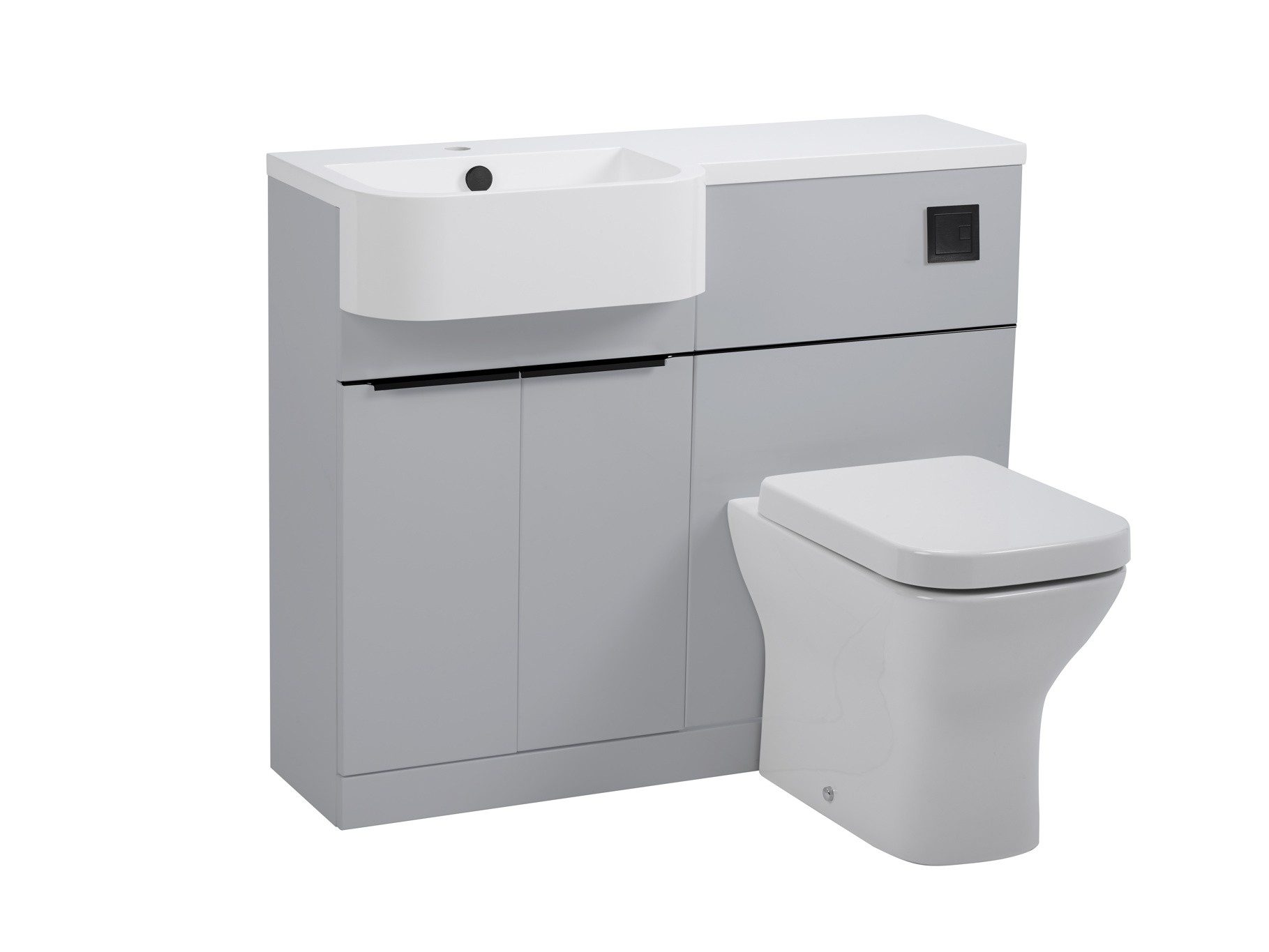 Tavistock Match 1000mm Unit & Basin – Gloss Light Grey