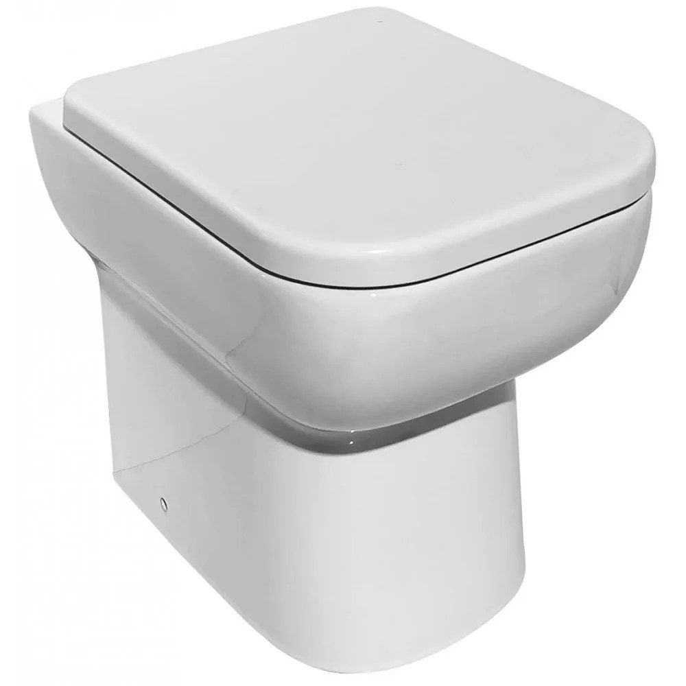 Qualitex Aveiro Comfort Height Rimless Back-to-Wall Pan & Soft Close Seat