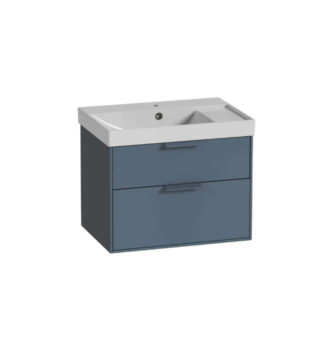Roper Rhodes Faber 600mm 2 Drawer Wall Hung Unit & Basin – Dusk Blue