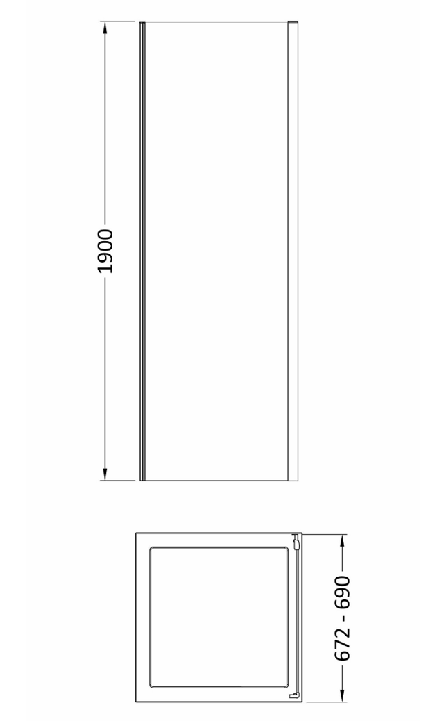 1200 x 700mm Brushed Brass Single Sliding Shower Enclosure With White Tray