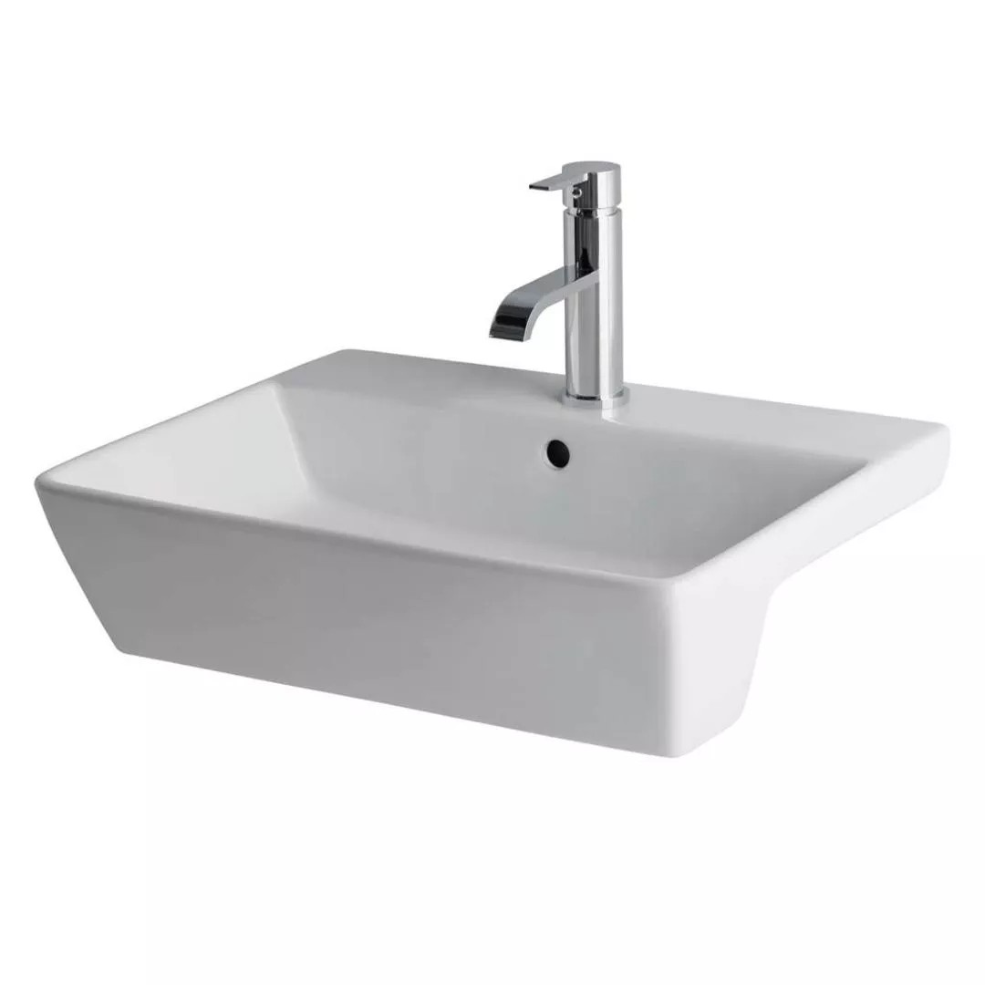 Eastbrook Bijou 550x430mm Ceramic Semi Recessed Basin – White