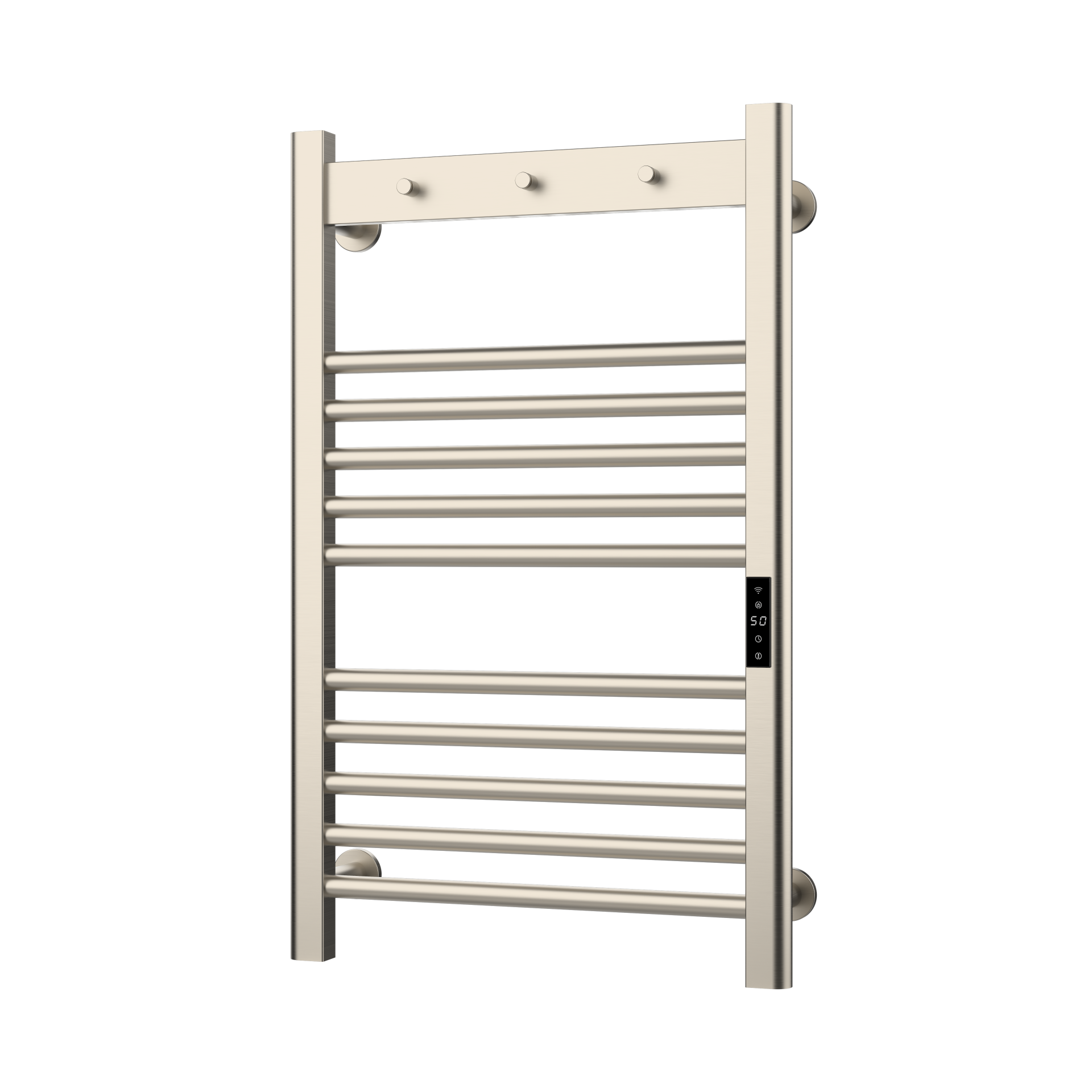 Kartell Designer Toro Smart Dry Electric Towel Rail – Brushed Nickel