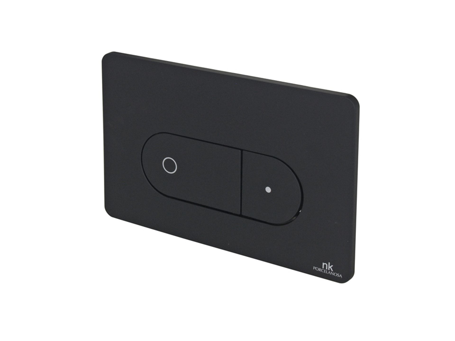 Porcelanosa Noken Smart Line Oval Flush Plate – Black