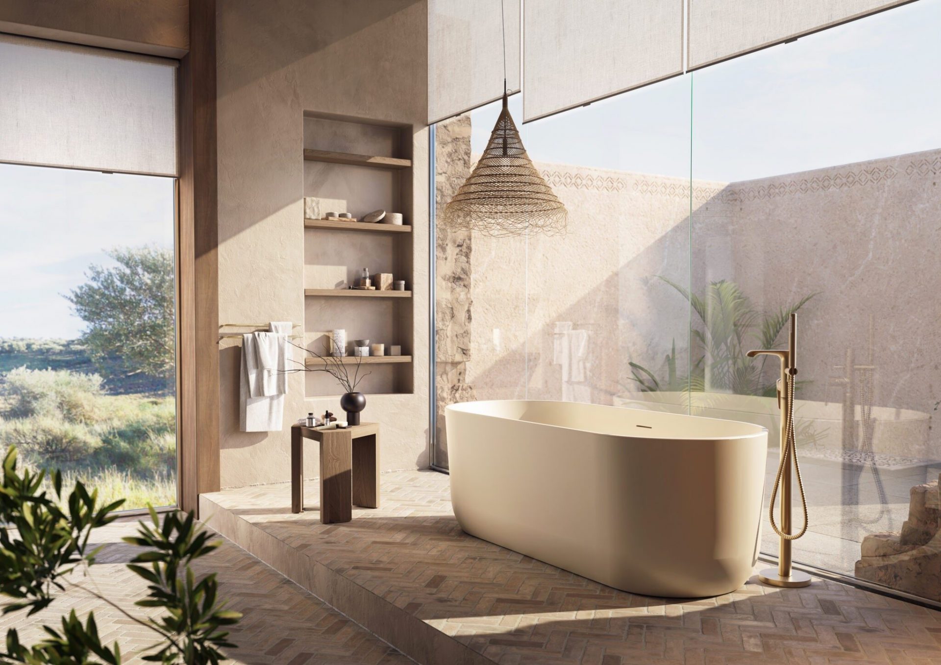 Scudo Eden Oval Freestanding Bath 1700x800mm – Matt Stone
